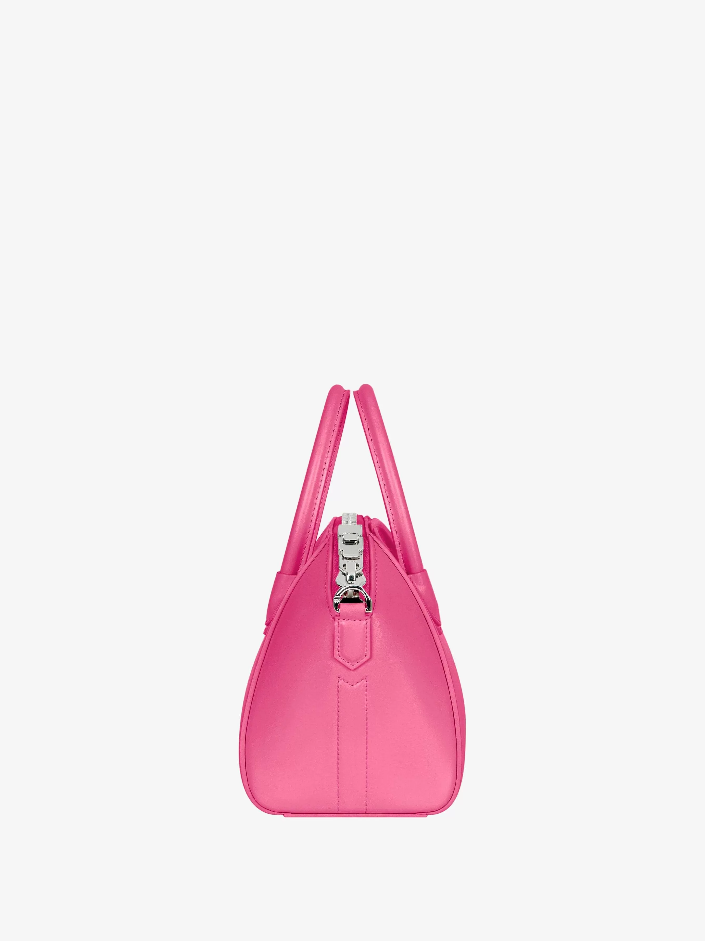 Givenchy Antigona>Mini Sac Antigona En Cuir Box Rose Neon