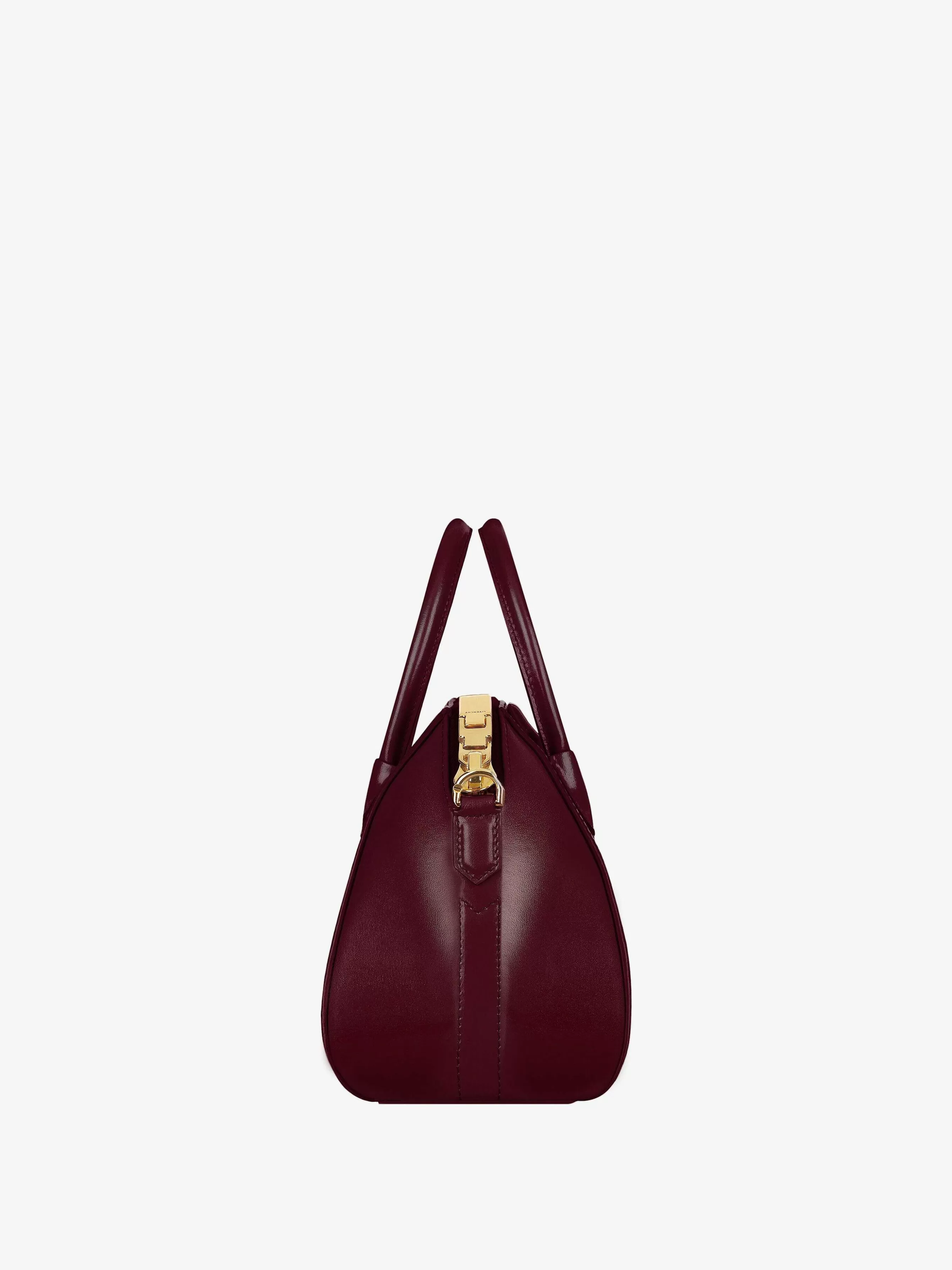 Givenchy Antigona>Mini Sac Antigona En Cuir Box Rouge Sang De Boeuf