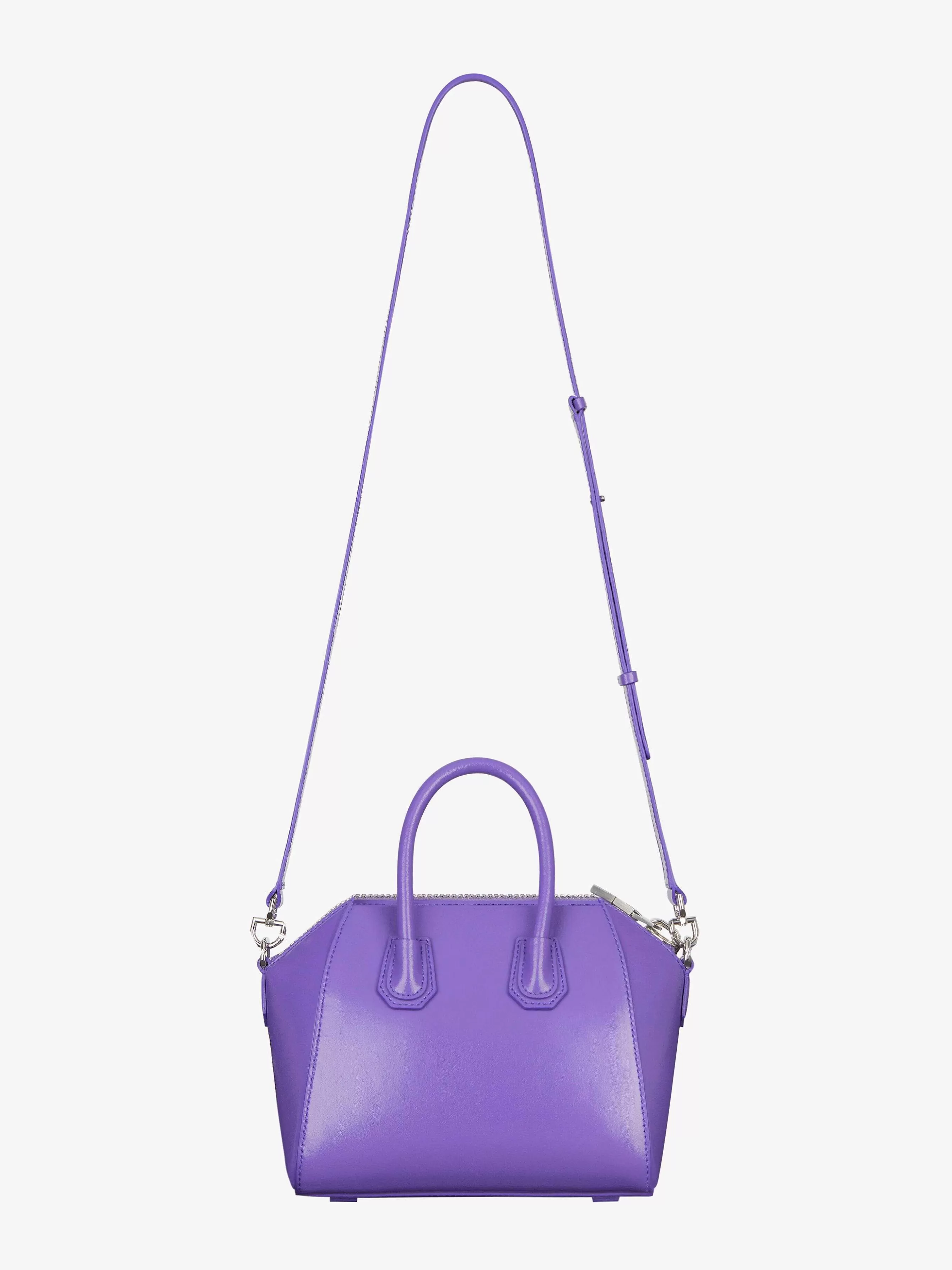 Givenchy Antigona>Mini Sac Antigona En Cuir Box Dahlia Violet