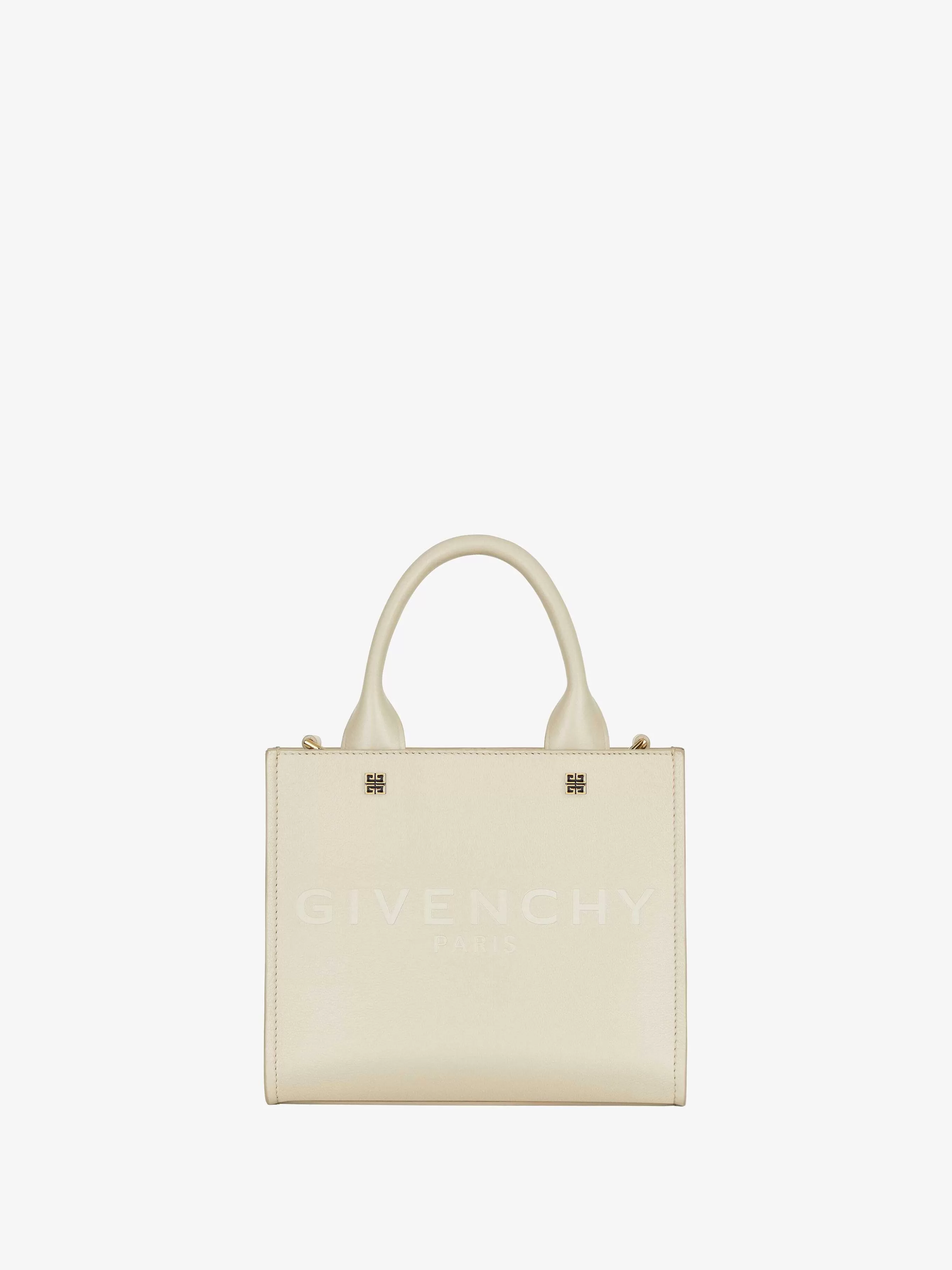 Givenchy G-Tote>Mini Sac Cabas G-Tote En Cuir Beige Naturel