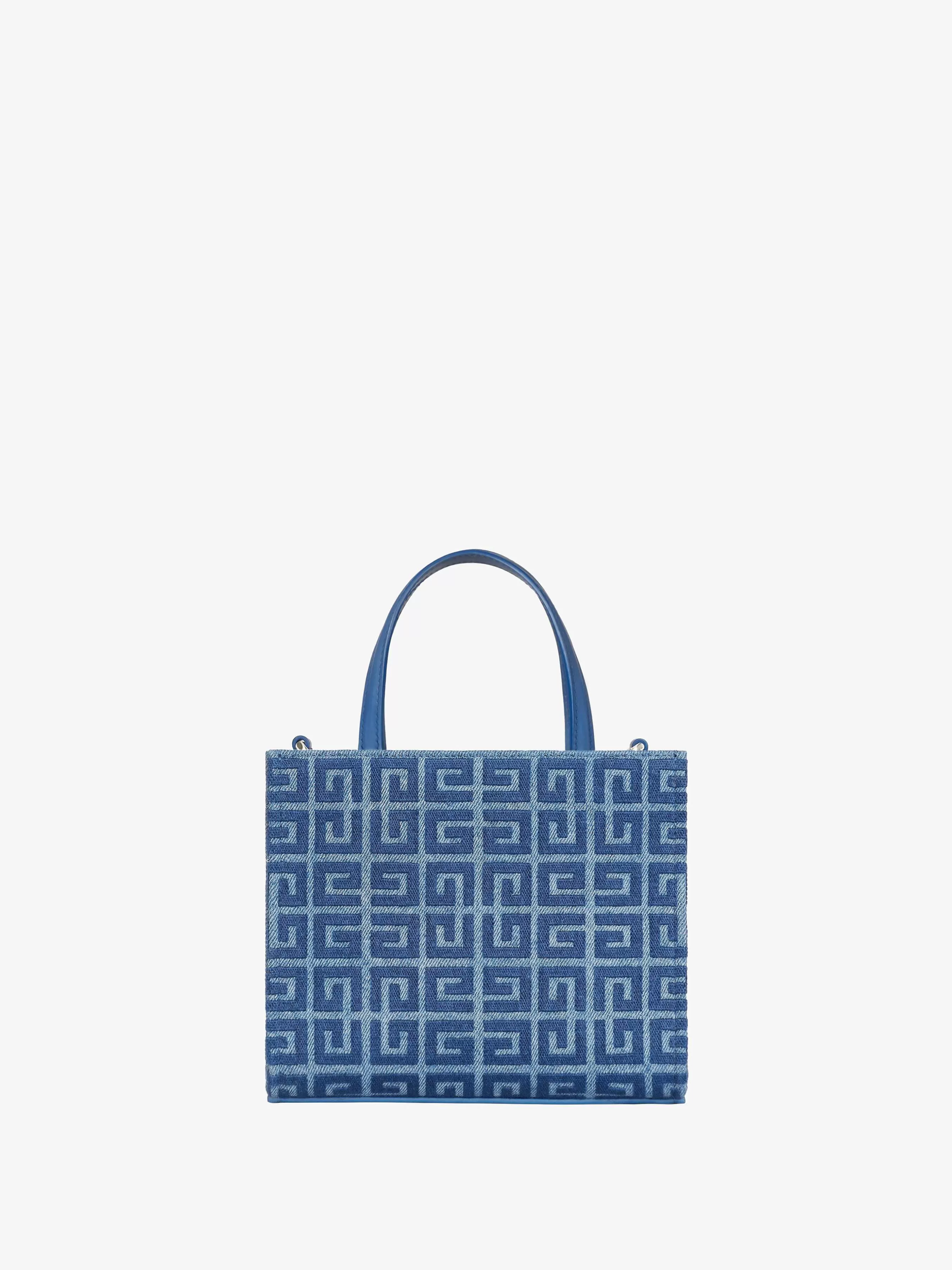 Givenchy G-Tote>Mini Sac Cabas G-Tote En Denim 4G Bleu Moyen