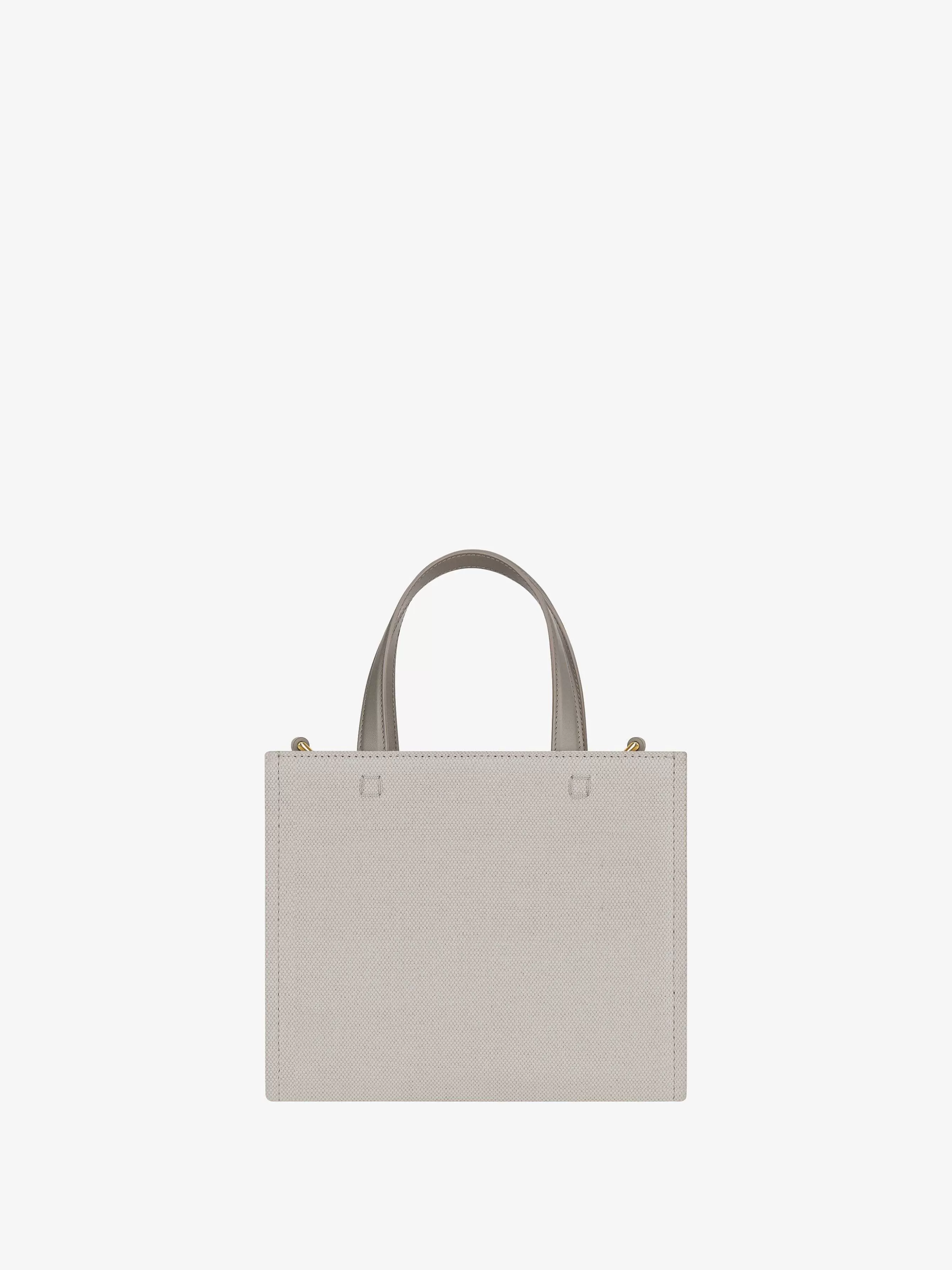 Givenchy G-Tote>Mini Sac Cabas G-Tote En Toile Gris Pierre