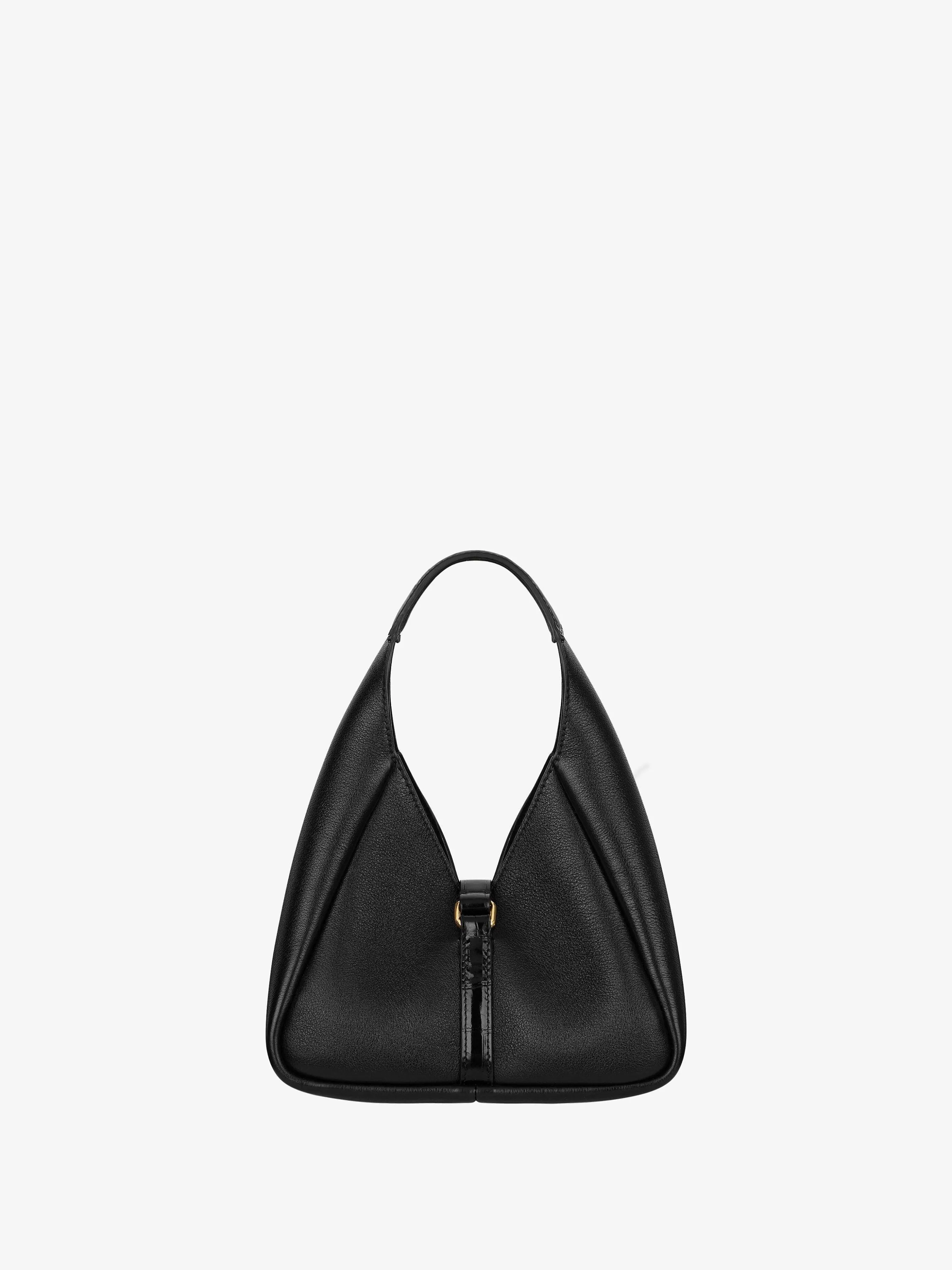 Givenchy Sacs Mini Et Micro>Mini Sac G-Hobo En Cuir Graine Noir