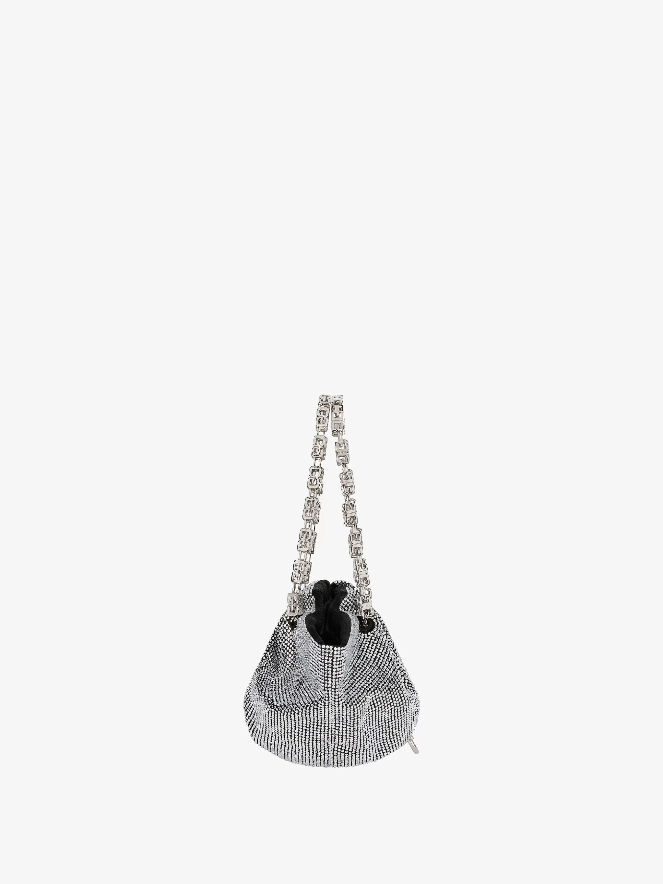 Givenchy Sacs Mini Et Micro>Mini Sac Kenny En Satin Avec Strass Noir