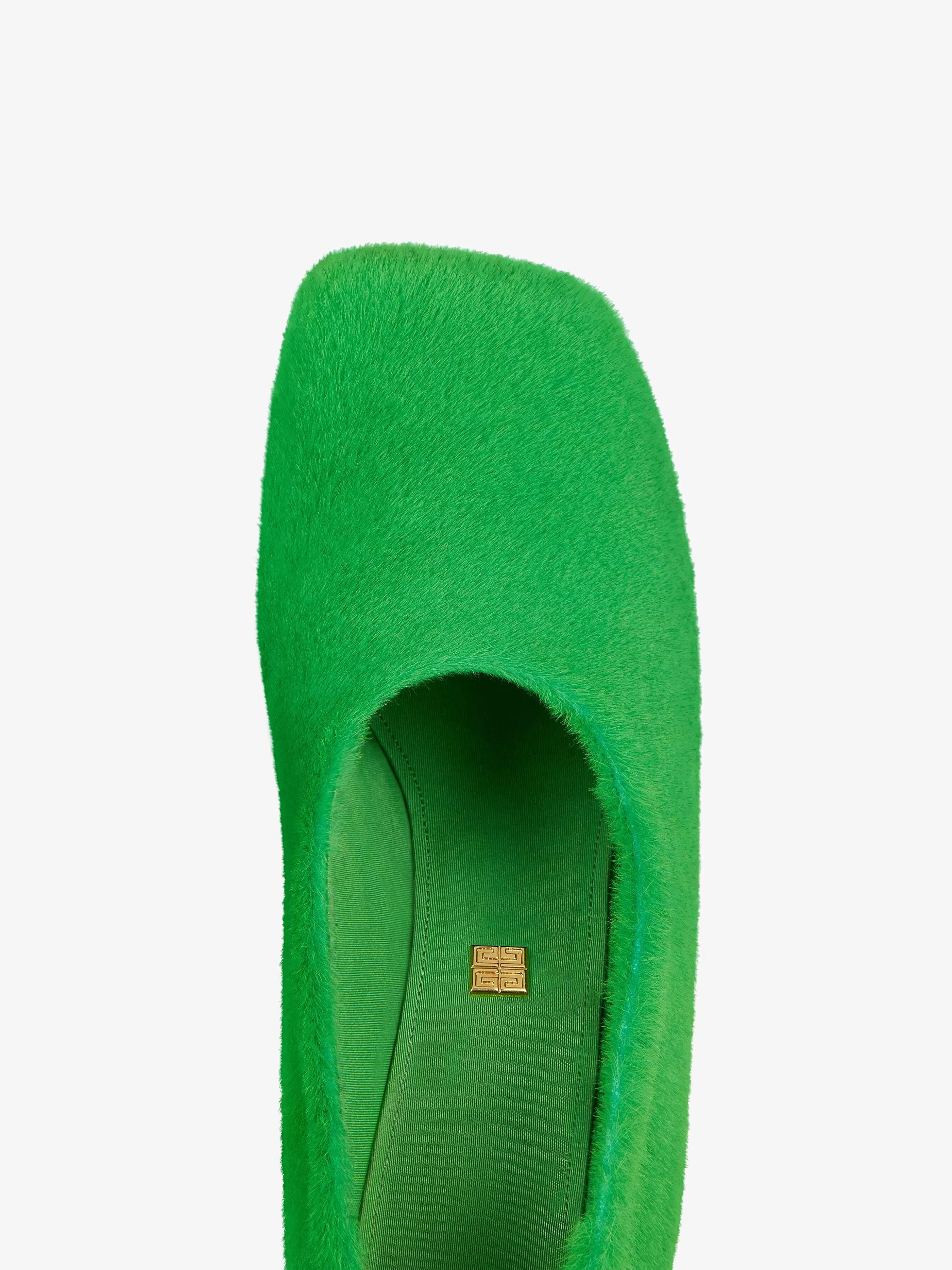 Givenchy Talons>Montrer Des Escarpins En Poils D'Agneau Vert Absynthe