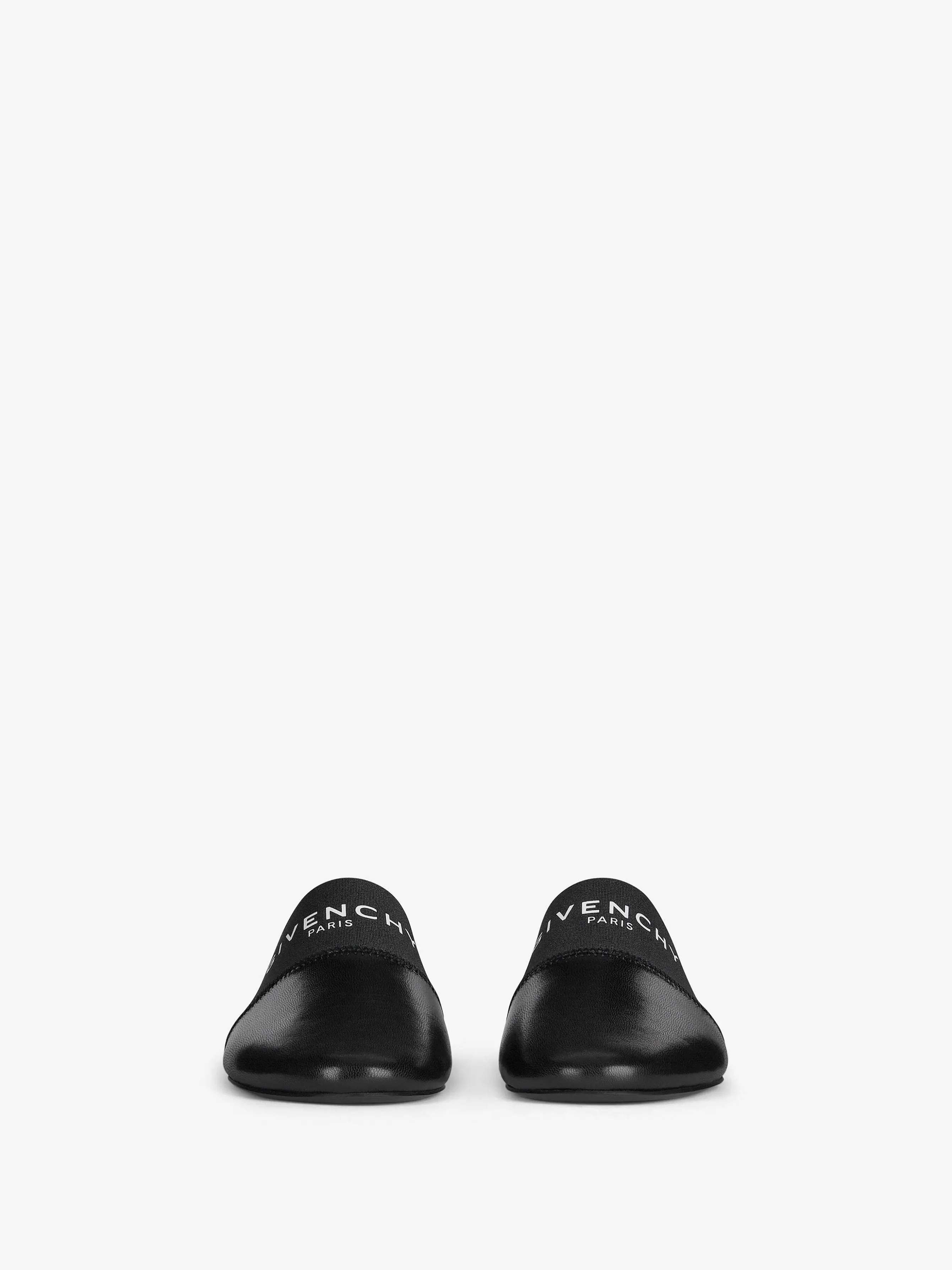 Givenchy Claquettes Et Sandales>Mules Plates Bedford En Cuir Noir