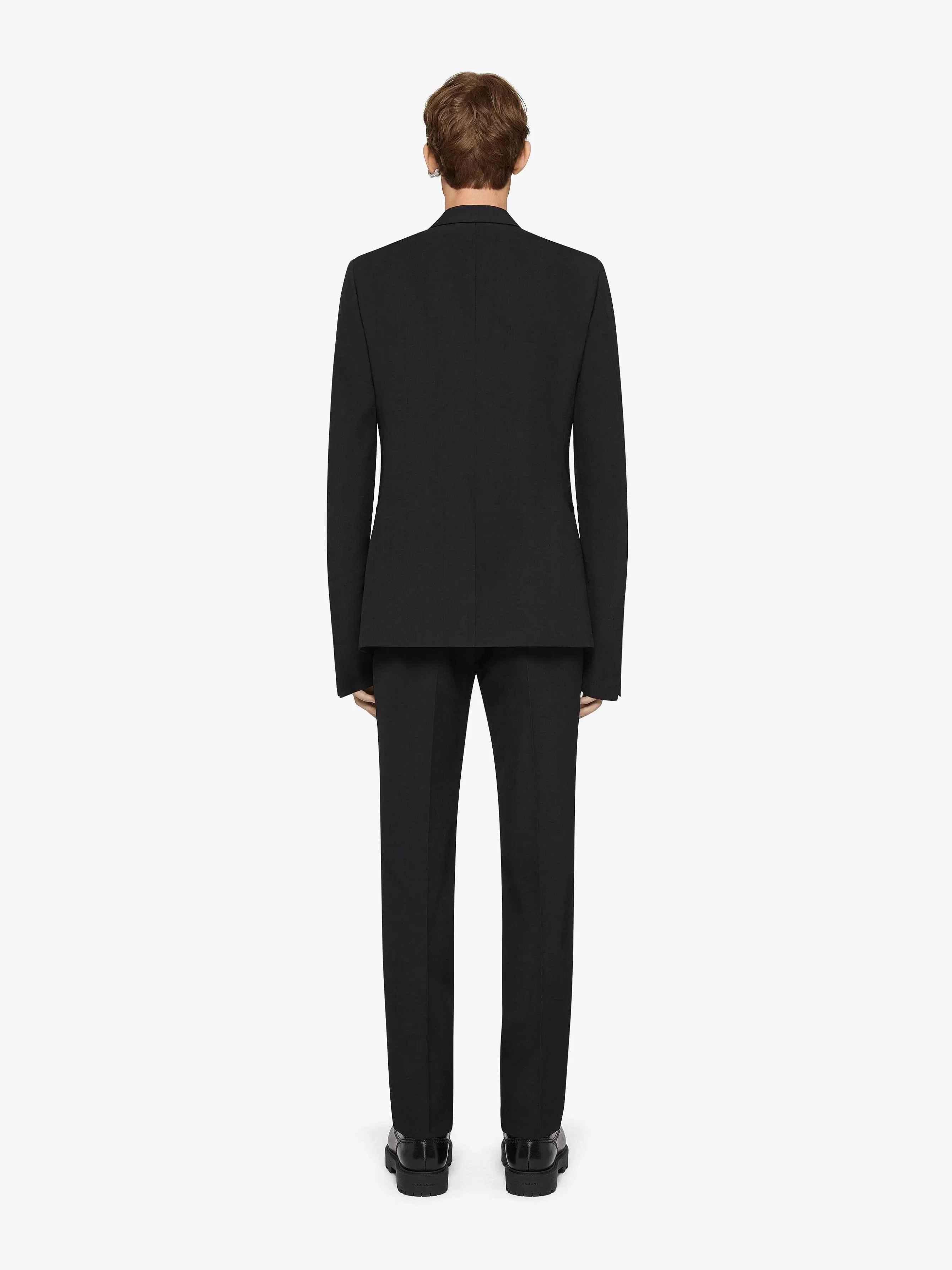 Givenchy Pantalon>Pantalon Ajuste Coupe Slim En Laine Noir