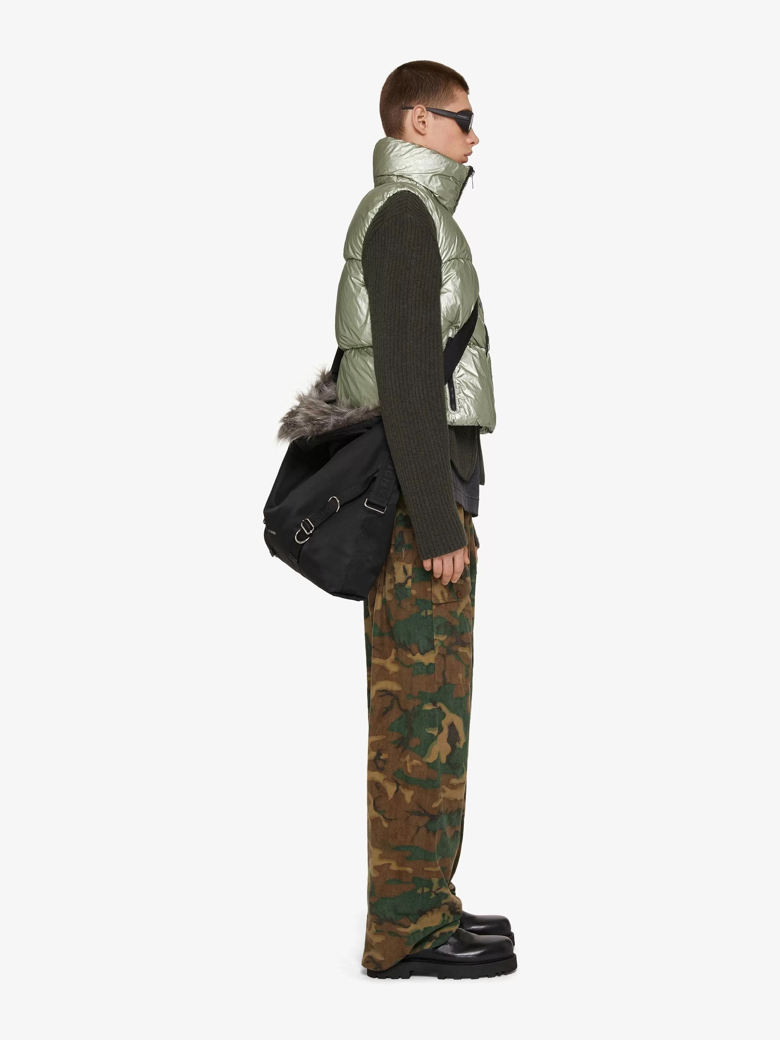 Givenchy Pantalon>Pantalon Camouflage Decontracte En Flanelle Marron/Kaki