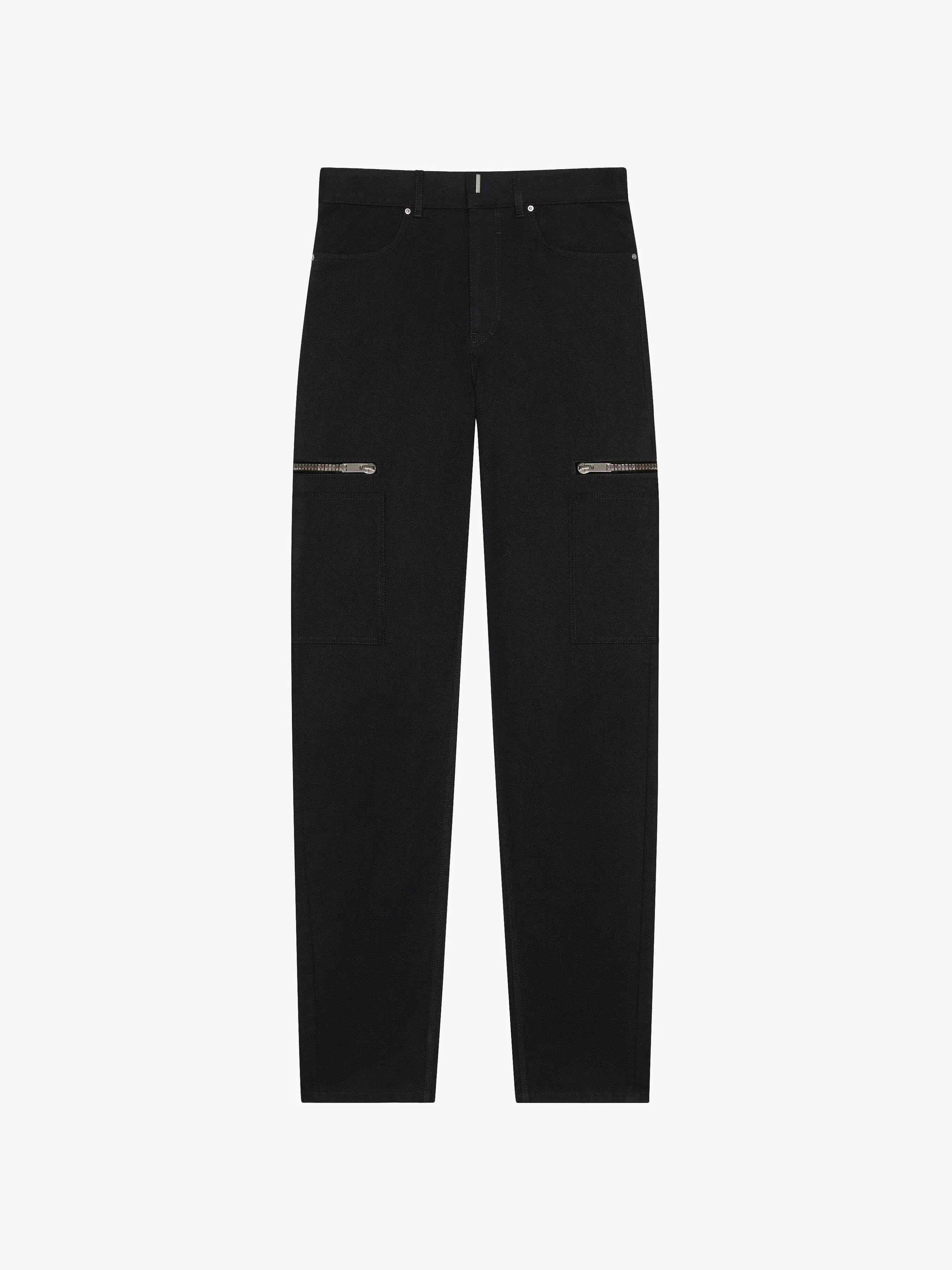 Givenchy Pantalon>Pantalon Cargo Coupe Ample En Denim Noir