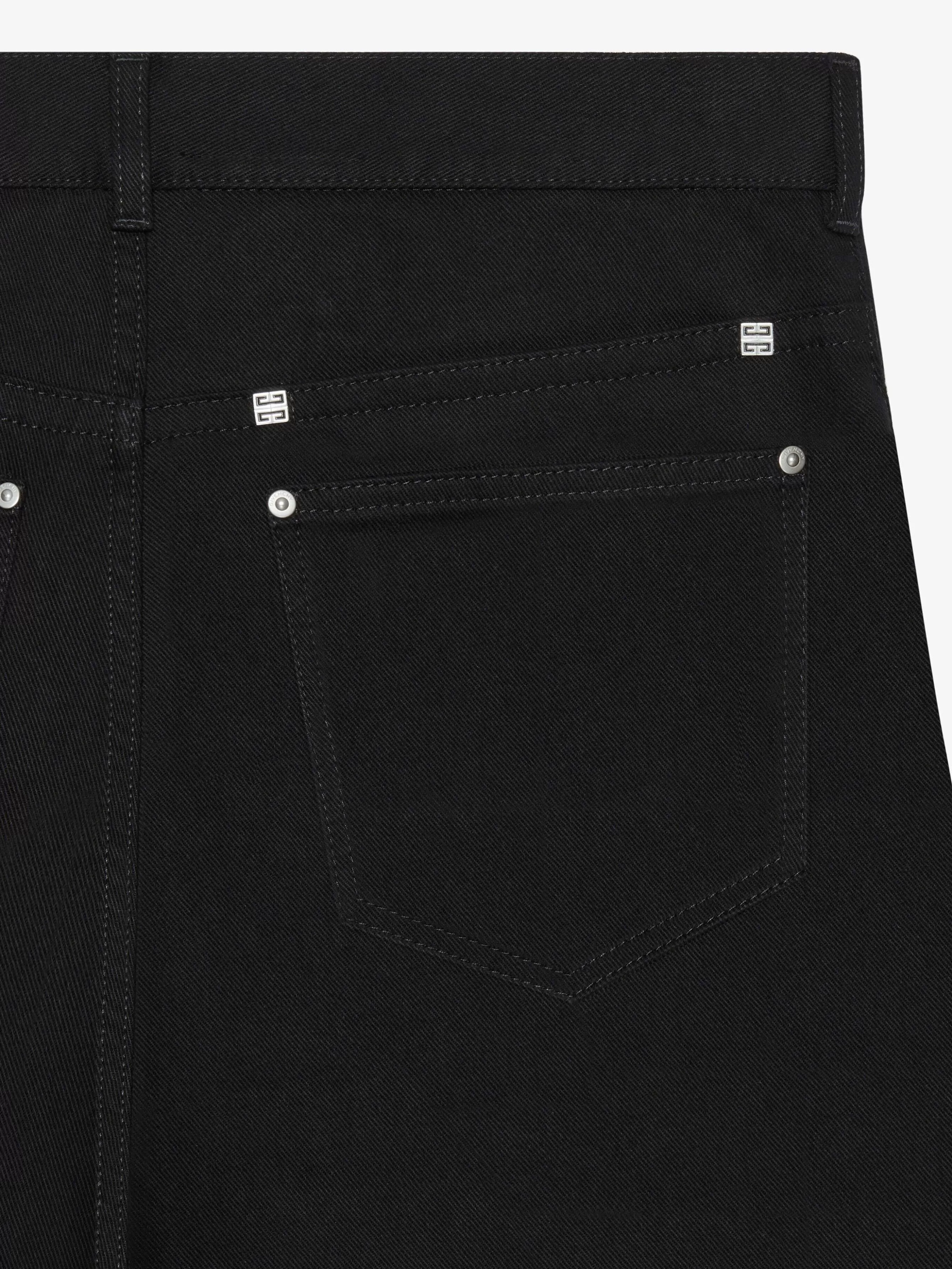 Givenchy Pantalon>Pantalon Cargo Coupe Ample En Denim Noir