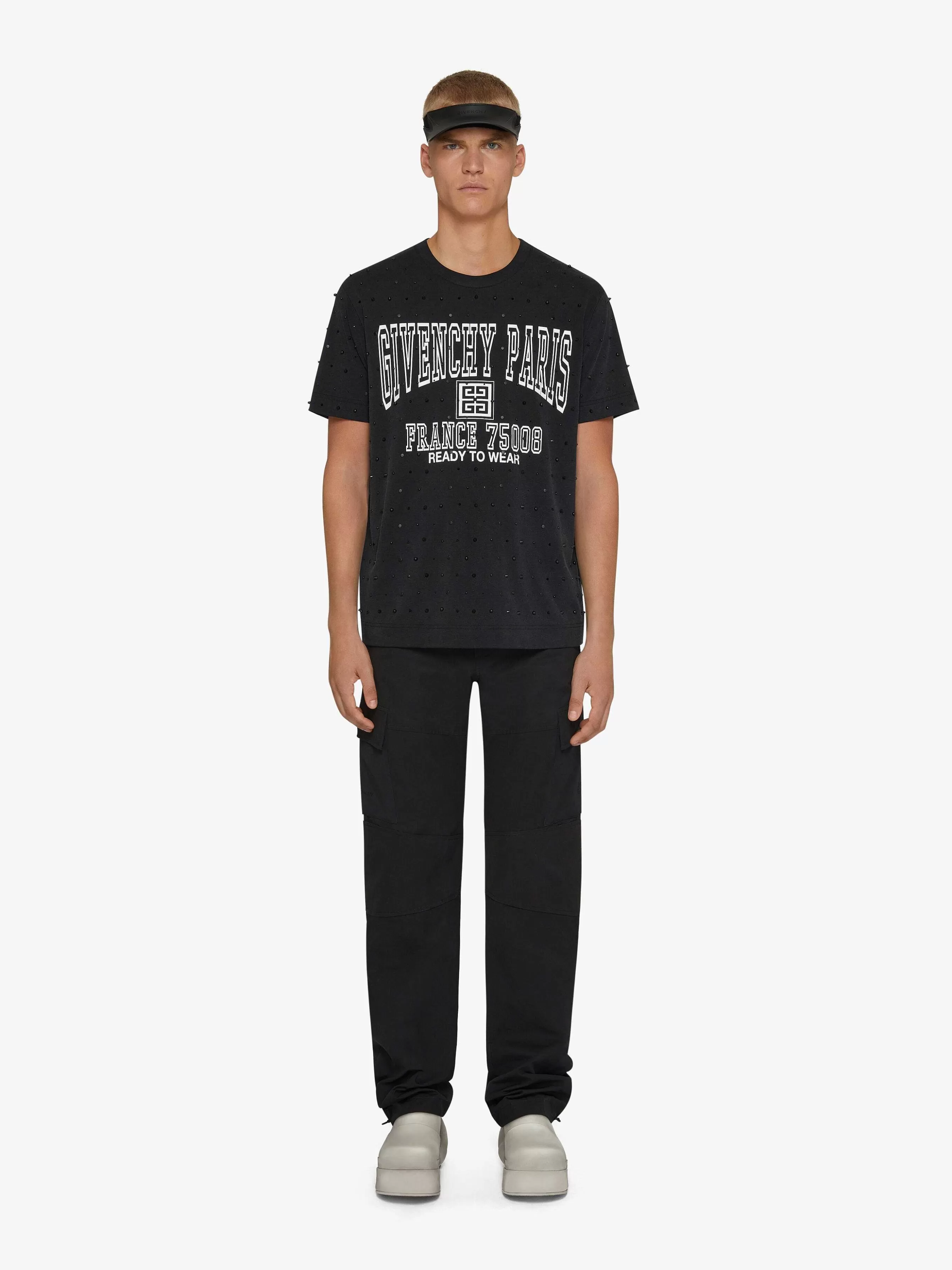 Givenchy Pantalon>Pantalon Cargo En Coton Noir