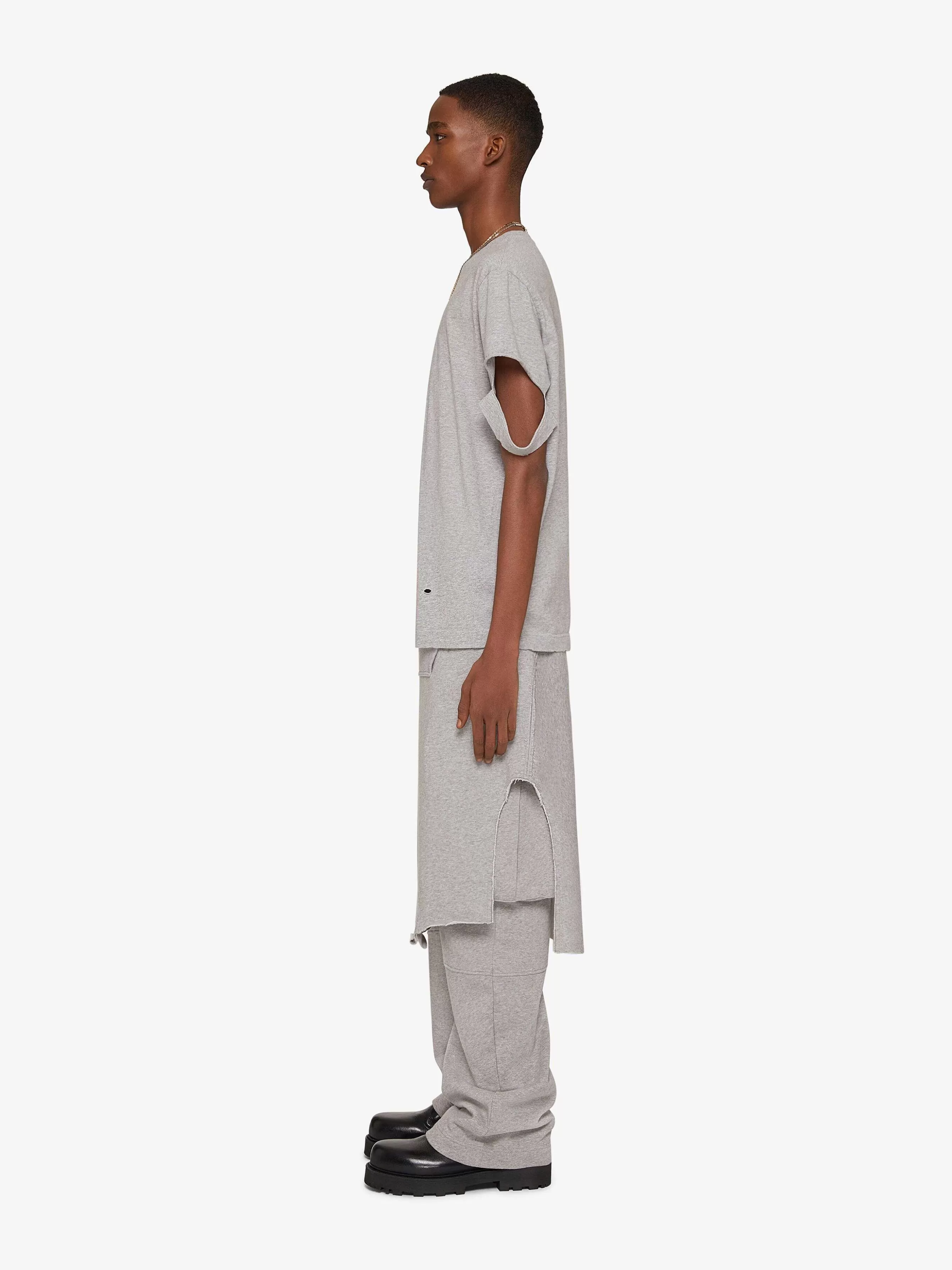 Givenchy Pantalon>Pantalon Cargo En Jersey Gris Chine