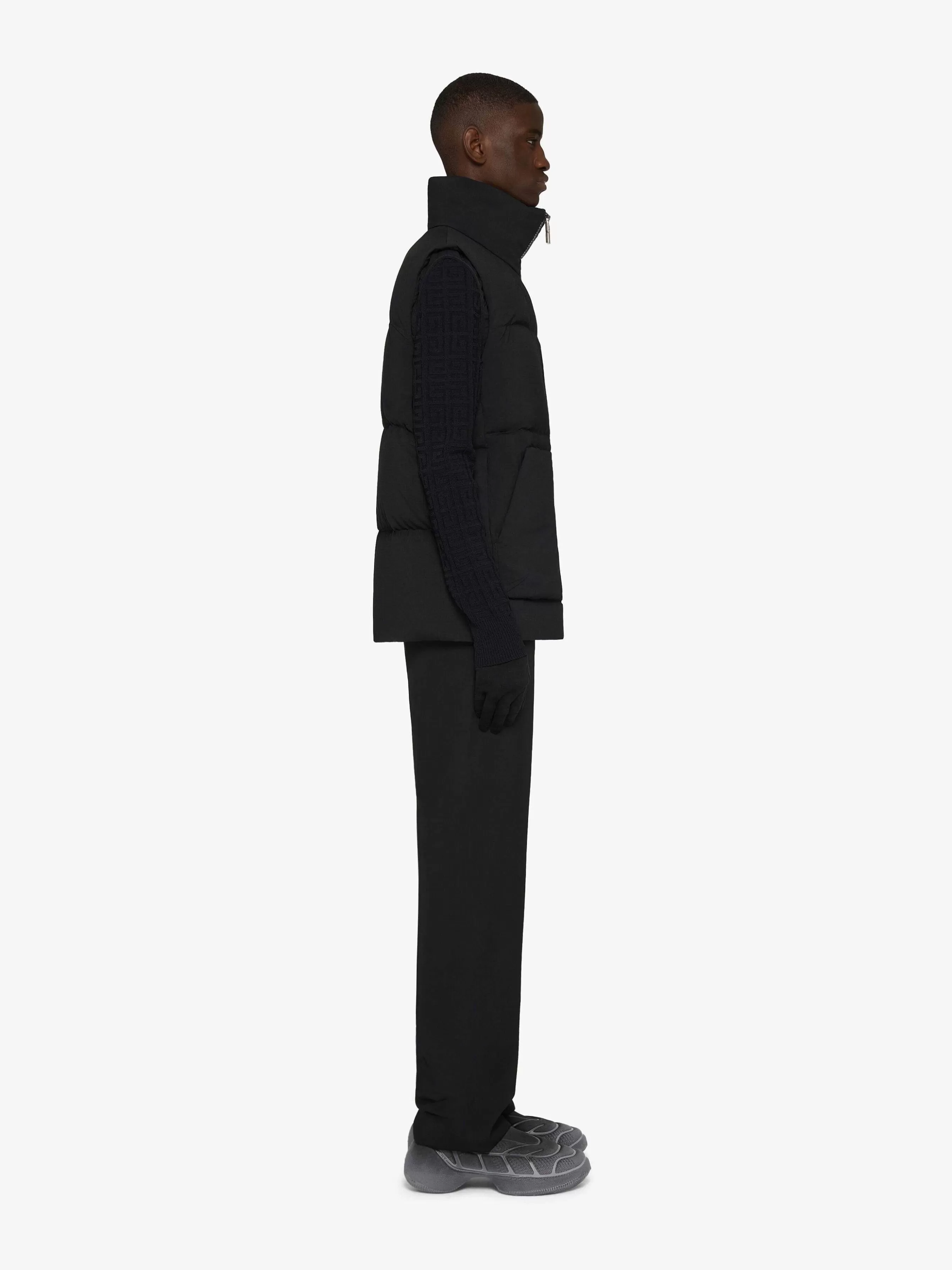 Givenchy Pantalon>Pantalon En Laine Et Mohair Avec Ceinture En Satin Noir