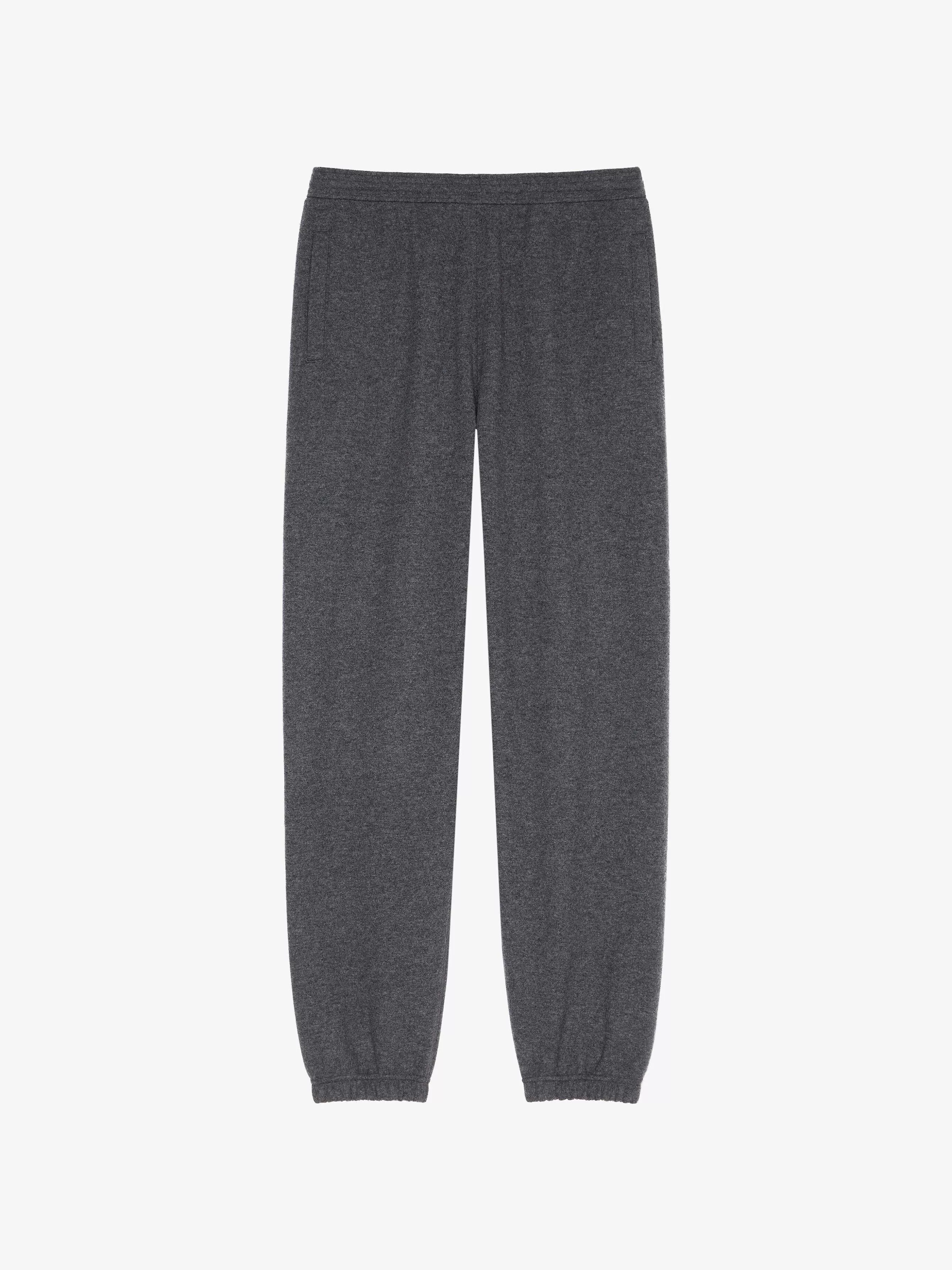 Givenchy Pantalon>Pantalon Jogger En Laine Et Cachemire Gris Moyen