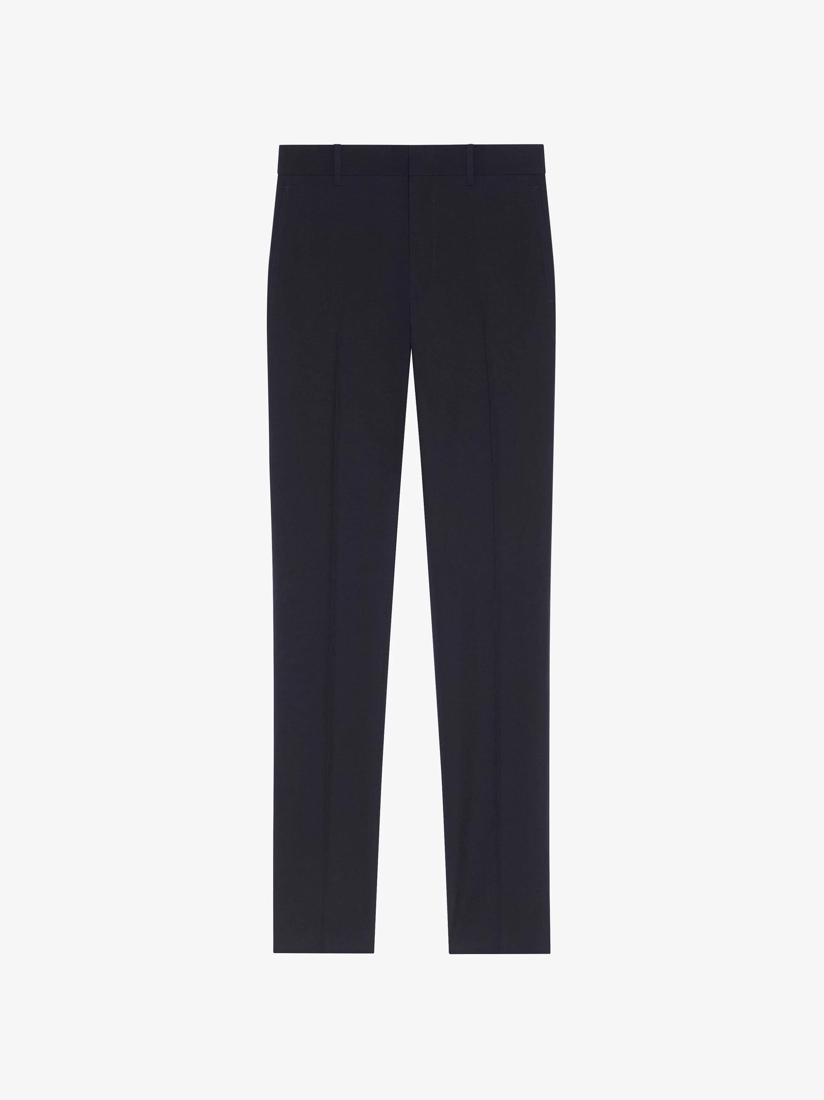 Givenchy Pantalon>Pantalon Slim Fit En Laine Marine