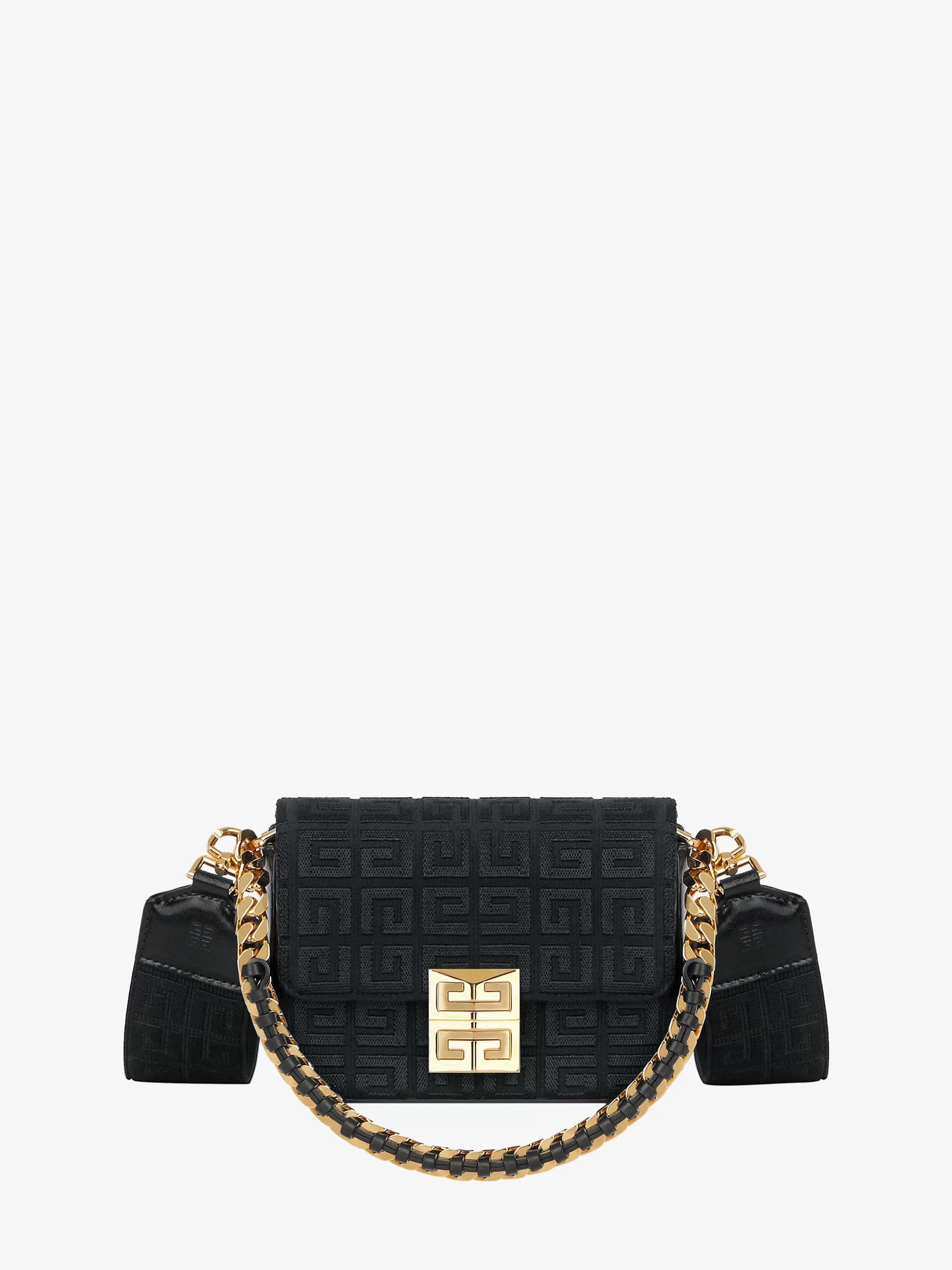 Givenchy 4G>Petit Sac 4G En Broderie 4G Avec Chaine Noir