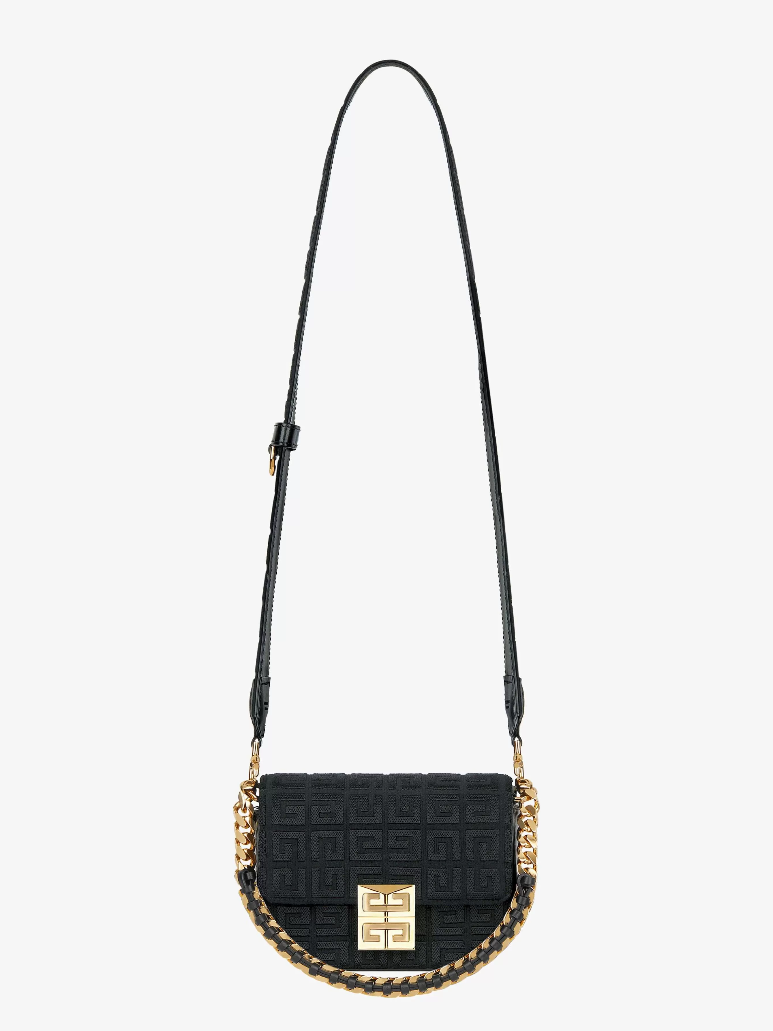 Givenchy 4G>Petit Sac 4G En Broderie 4G Avec Chaine Noir