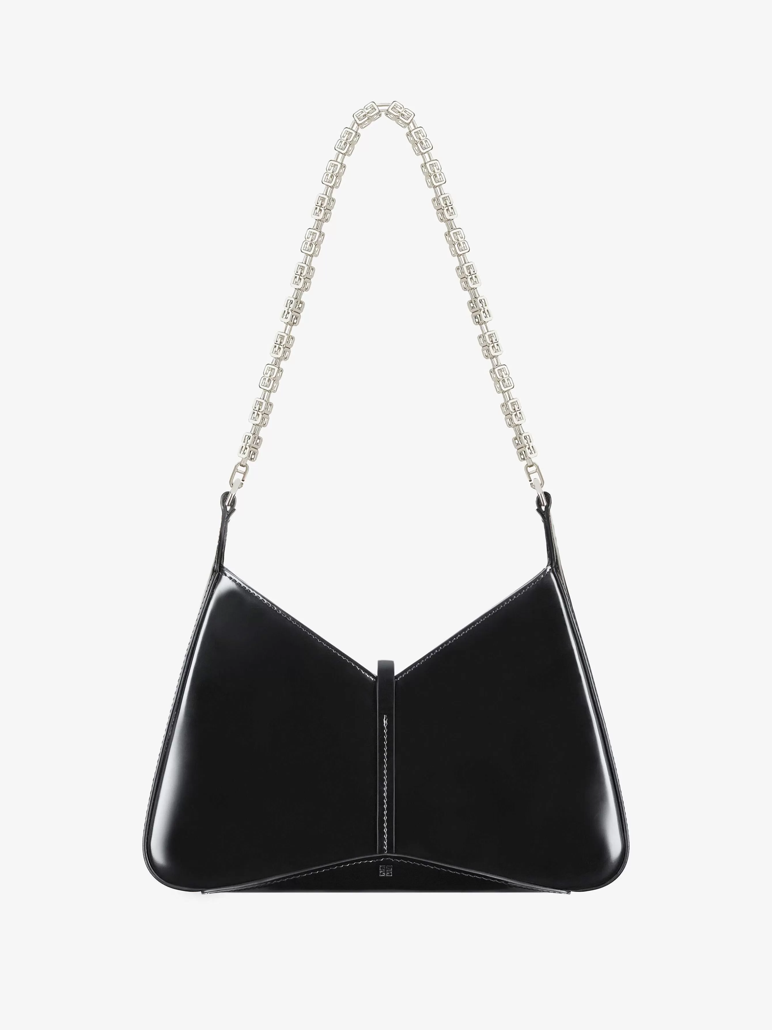 Givenchy Sacs Bandoulière>Petit Sac Decoupe En Cuir Brillant Avec Chaine Noir