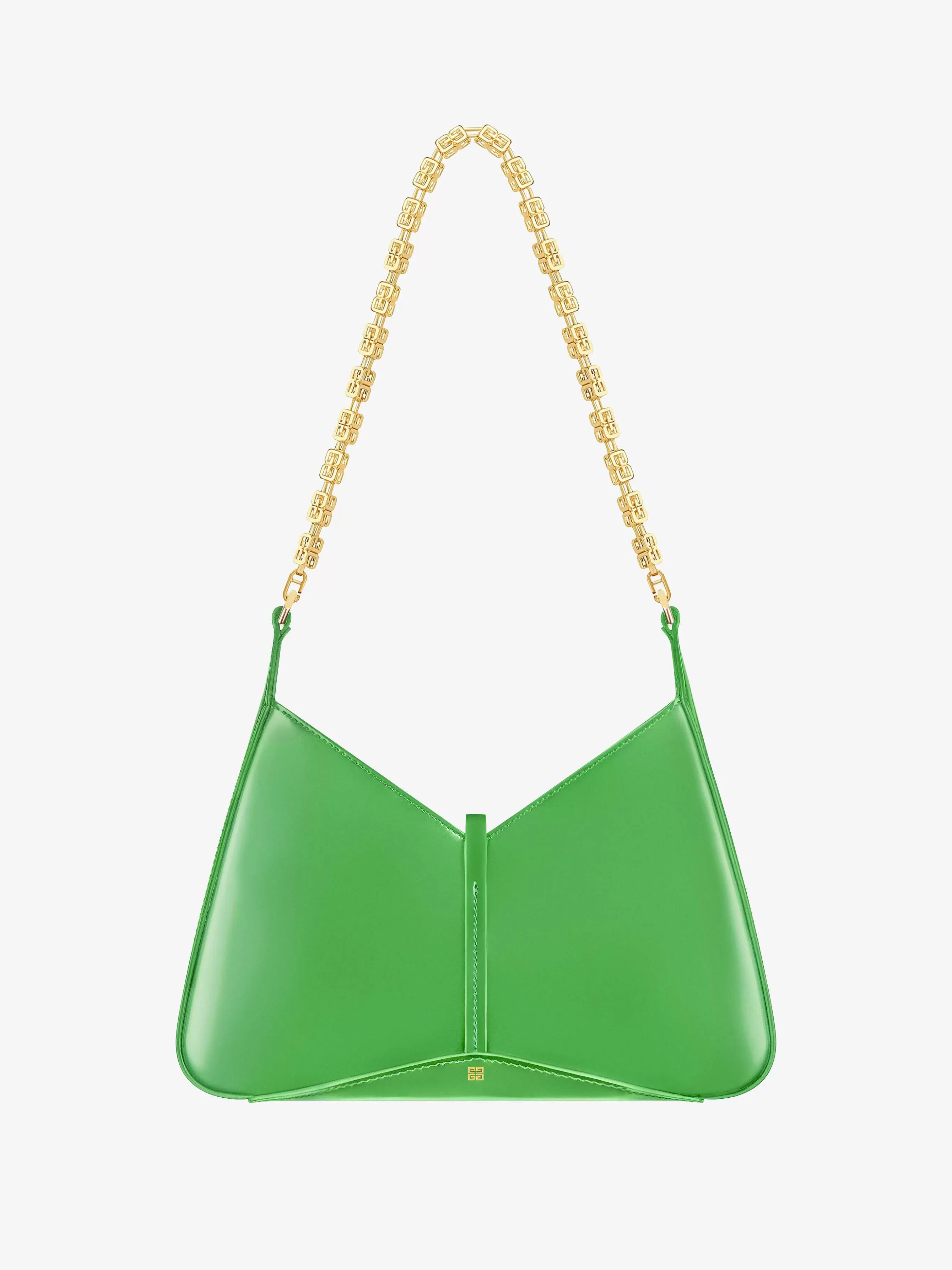 Givenchy Sacs Bandoulière>Petit Sac Decoupe En Cuir Brillant Avec Chaine Vert Absynthe