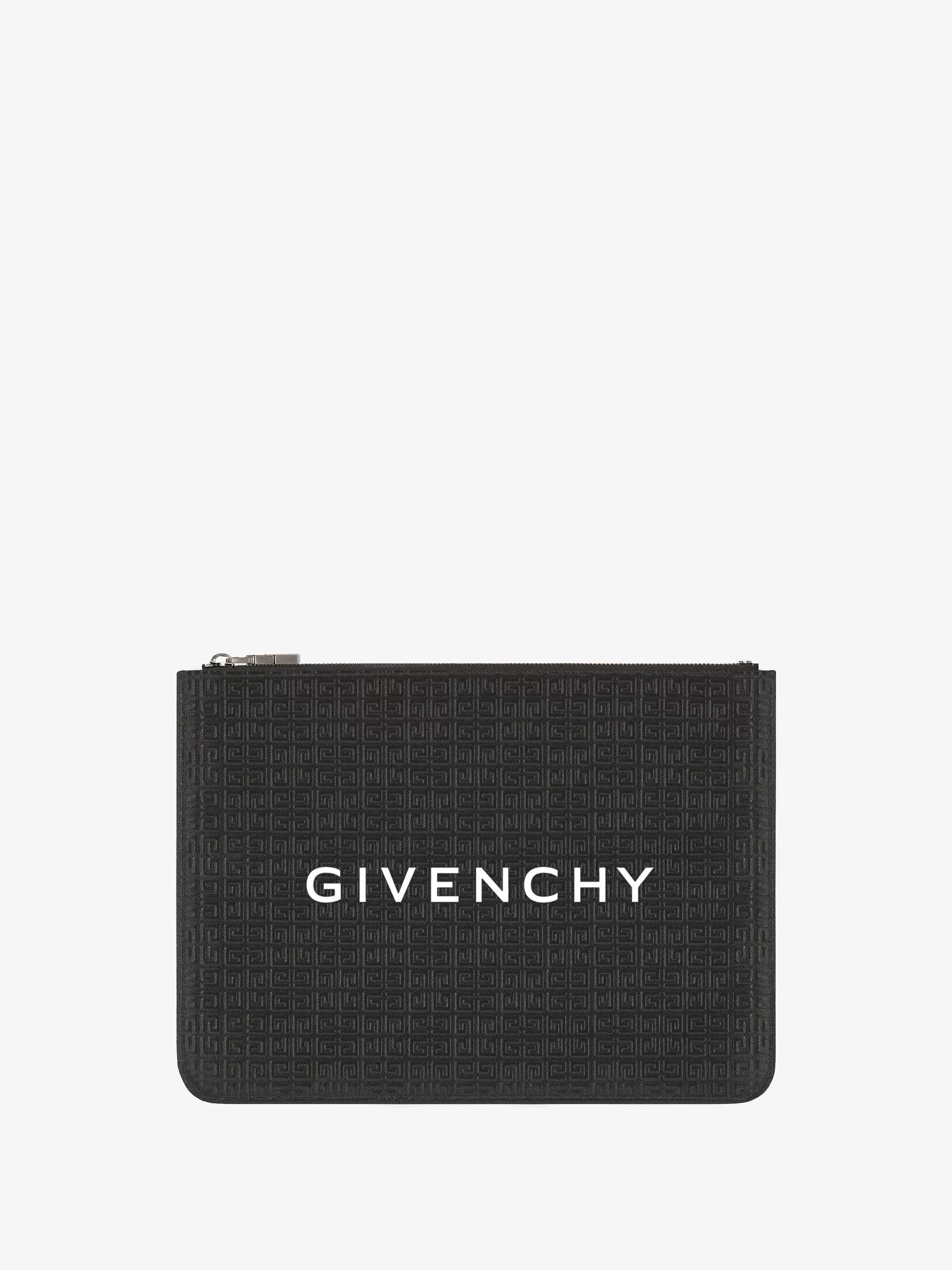 Givenchy Petite Maroquinerie>Pochette De Voyage En Cuir Micro 4G Noir