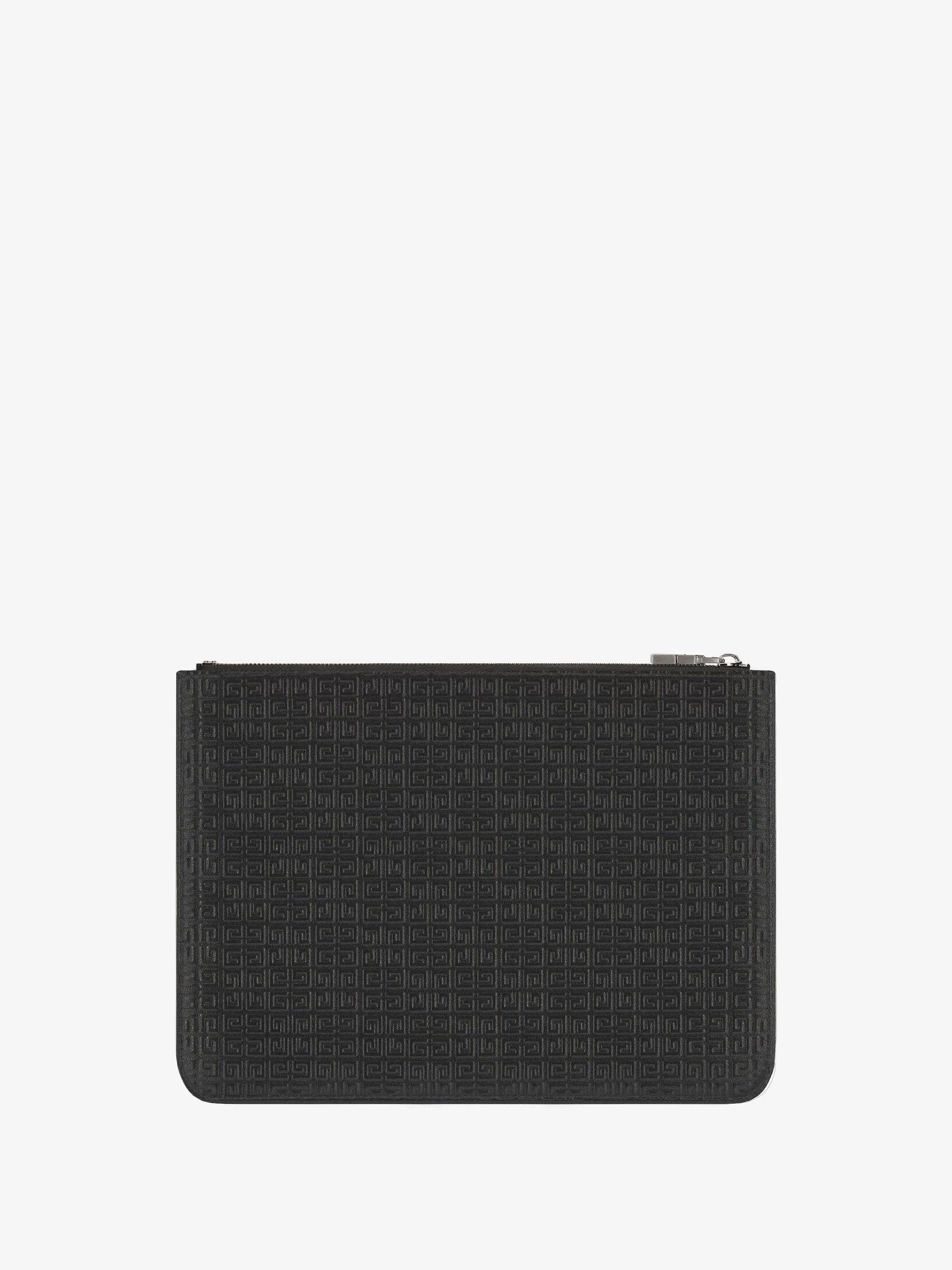 Givenchy Petite Maroquinerie>Pochette De Voyage En Cuir Micro 4G Noir