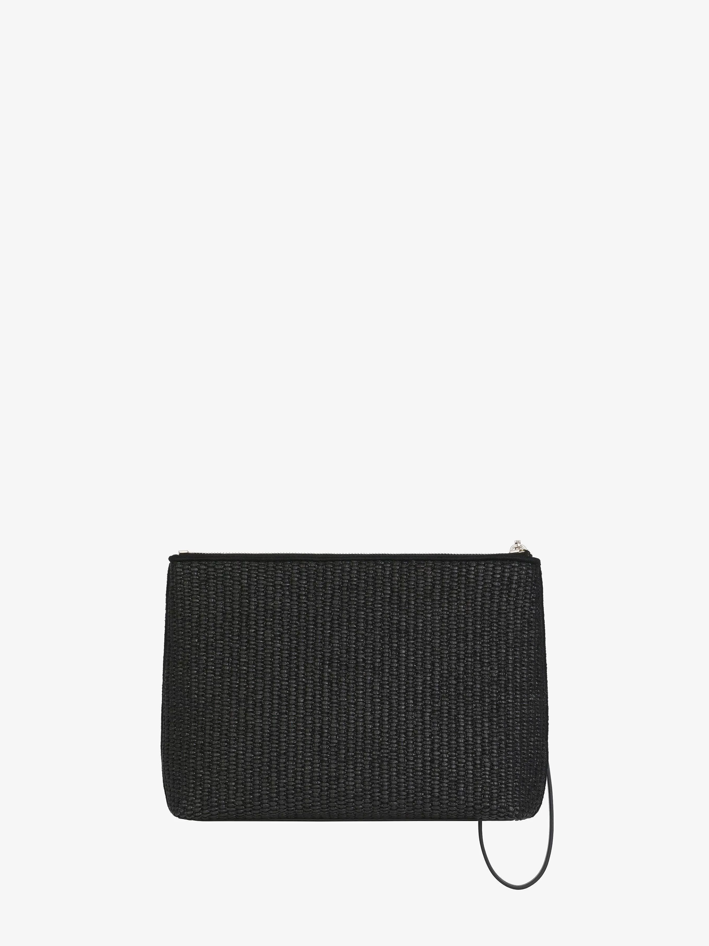 Givenchy Petite Maroquinerie>Pochette De Voyage En Raphia Noir