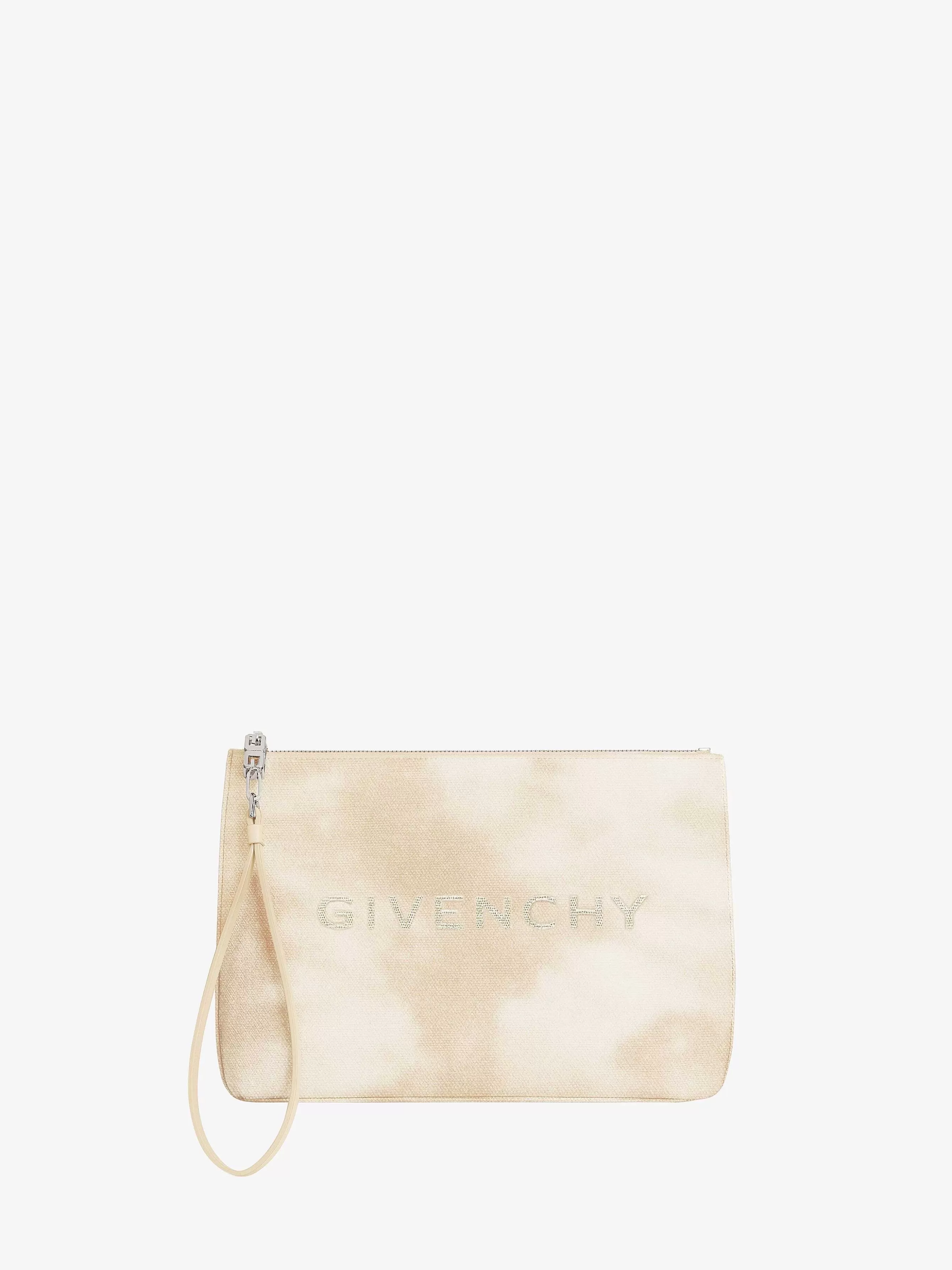 Givenchy Petite Maroquinerie>Pochette De Voyage En Toile Tie And Dye Or Poussiereux