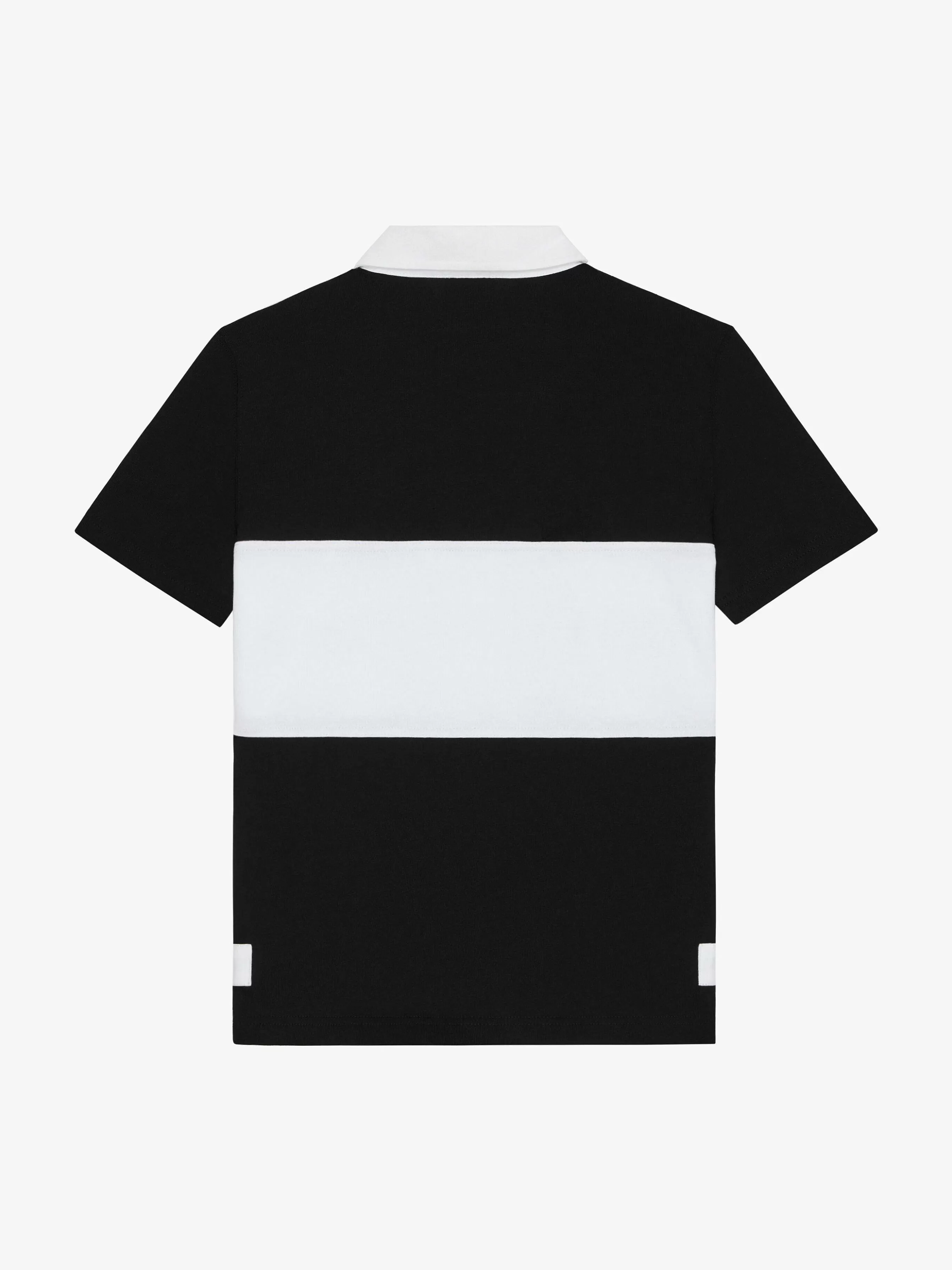 Givenchy Garçon (4 À 12 Ans)>Polo En Jersey Brode Blanc Noir