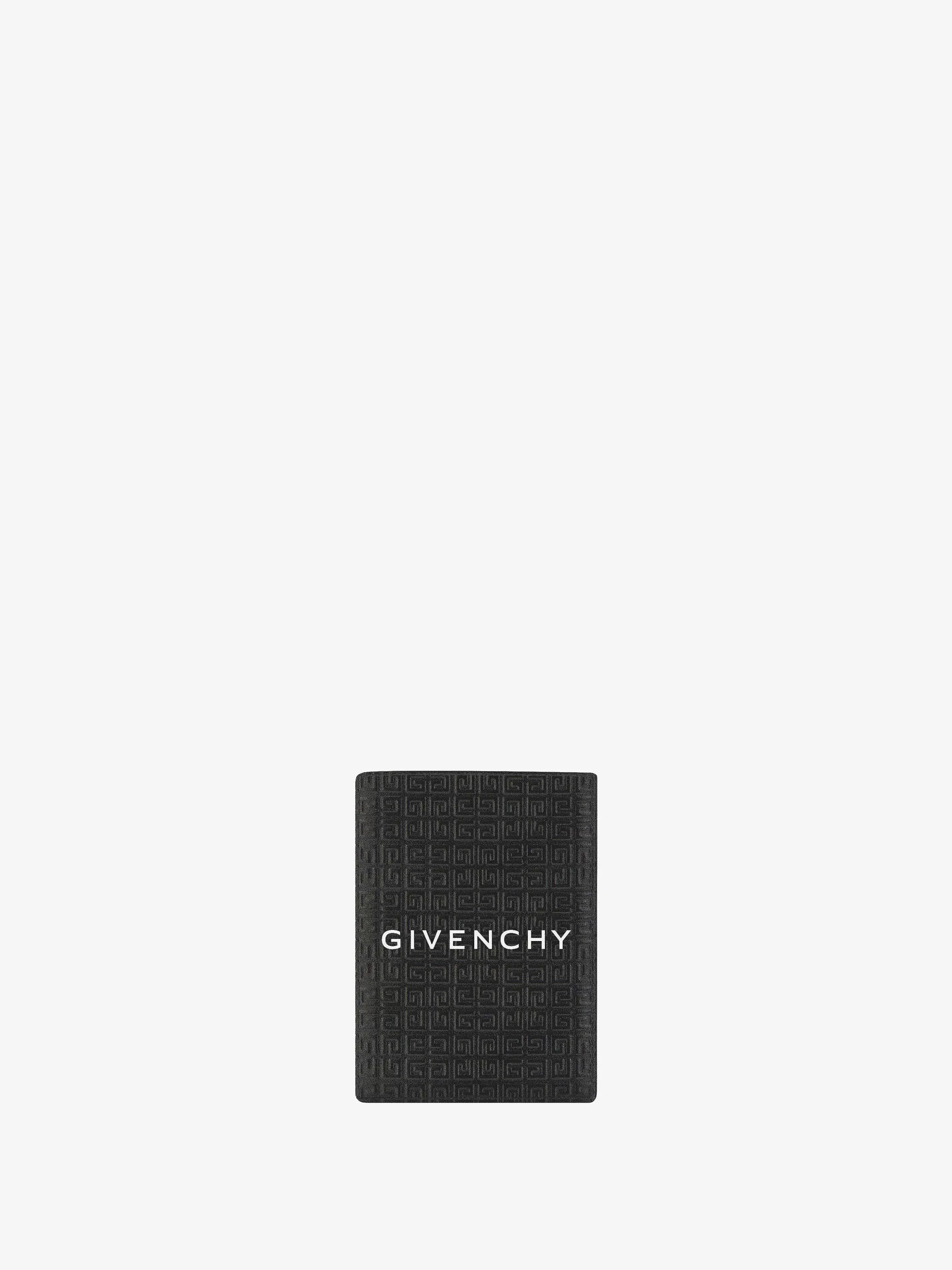 Givenchy Petite Maroquinerie>Porte-Cartes En Cuir Micro 4G Noir