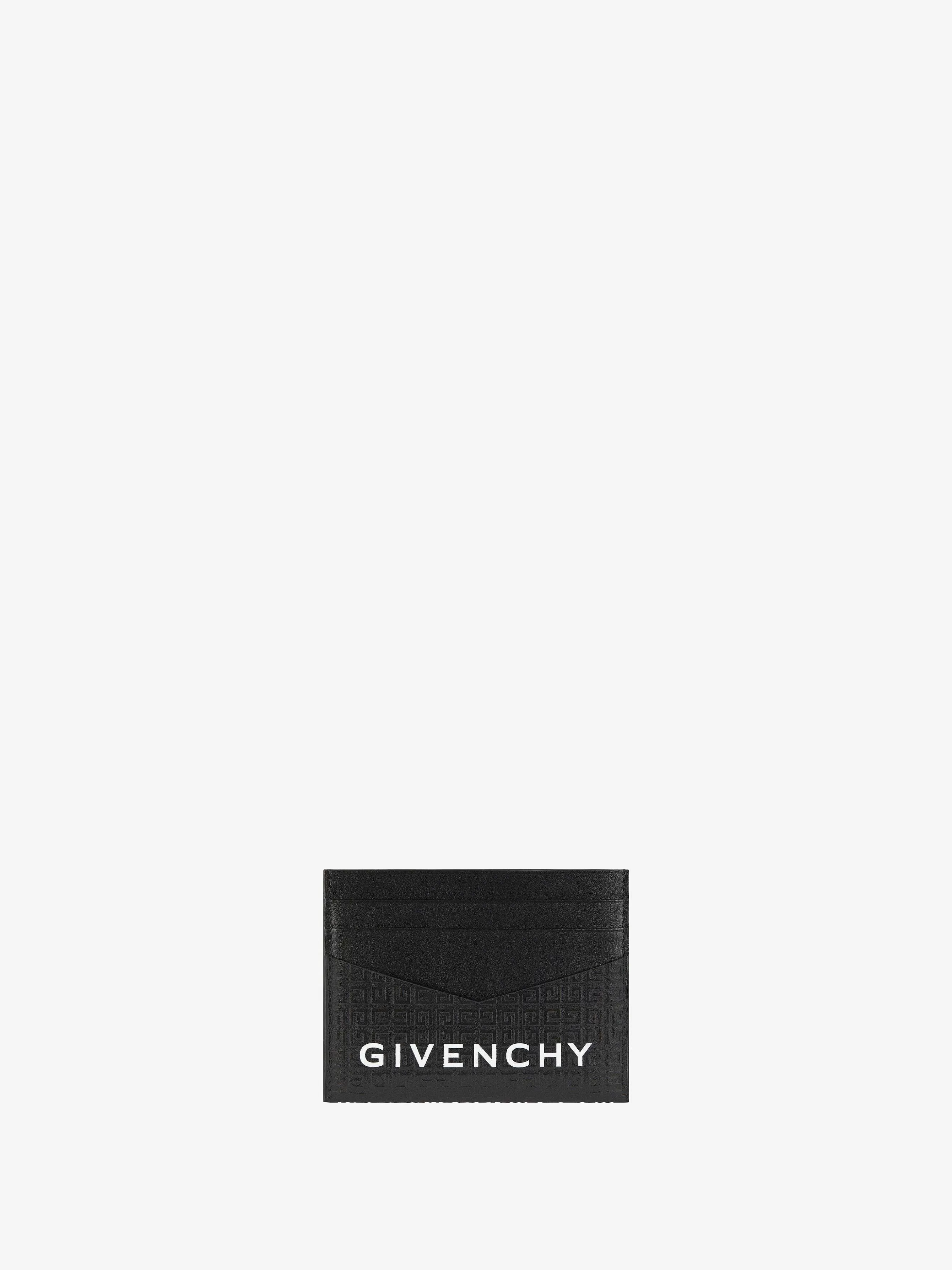 Givenchy Petite Maroquinerie>Porte-Cartes En Cuir Micro 4G Noir