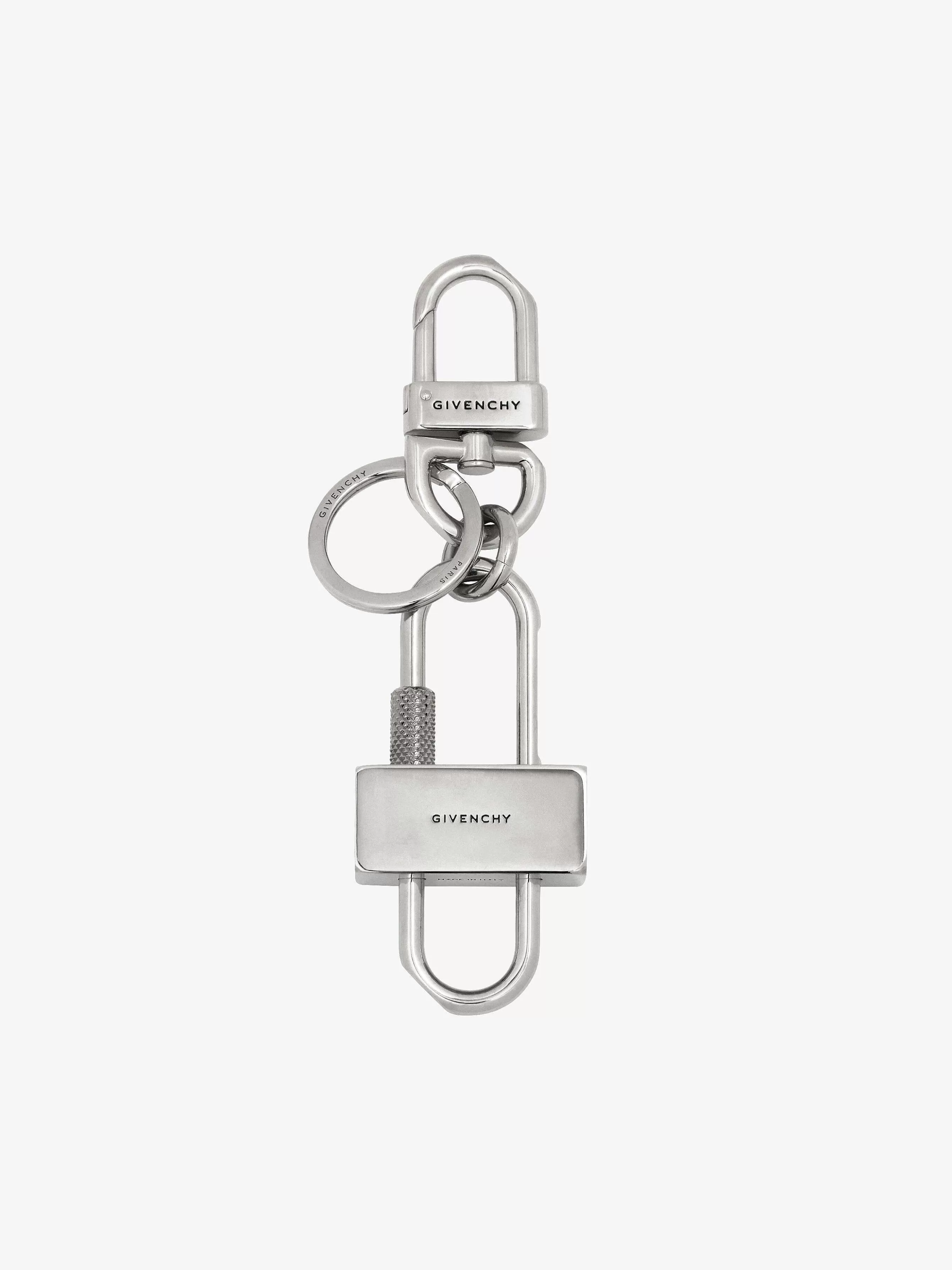 Givenchy Autres Accessoires>Porte-Cles Cadenas En Metal Argente