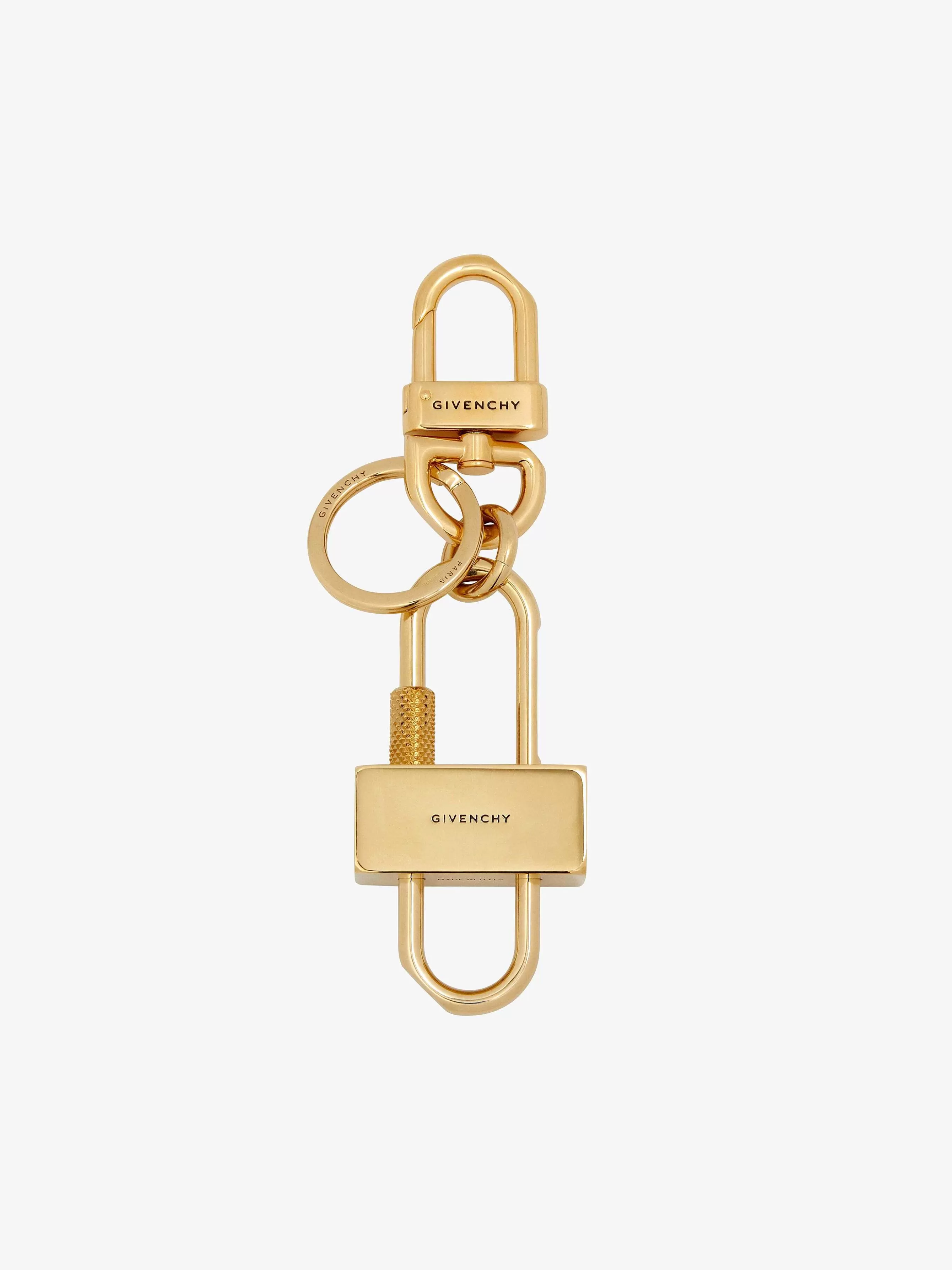 Givenchy Autres Accessoires>Porte-Cles Cadenas En Metal Jaune Dore