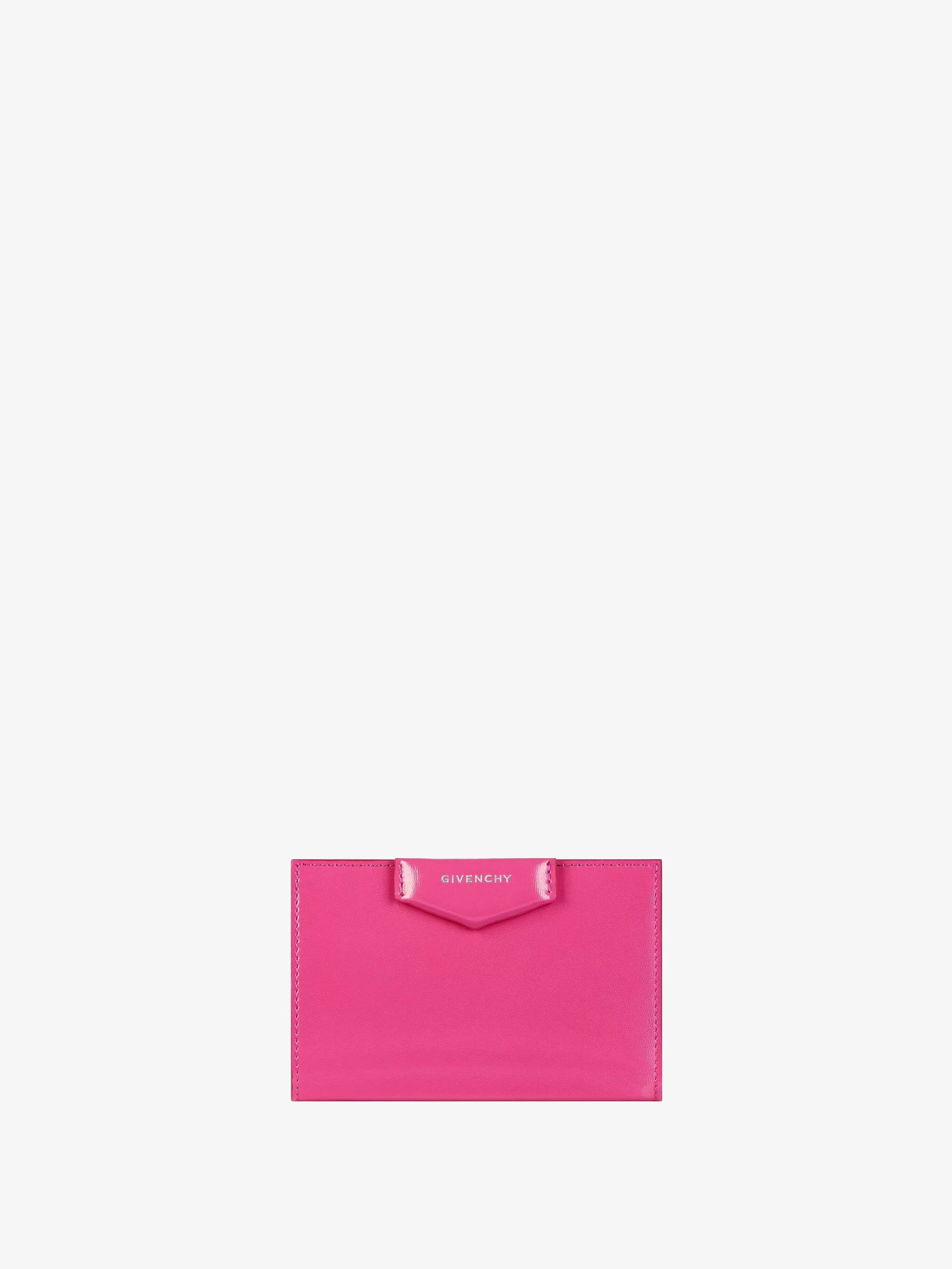 Givenchy Petite Maroquinerie>Portefeuille Antigona En Cuir Box Rose Neon