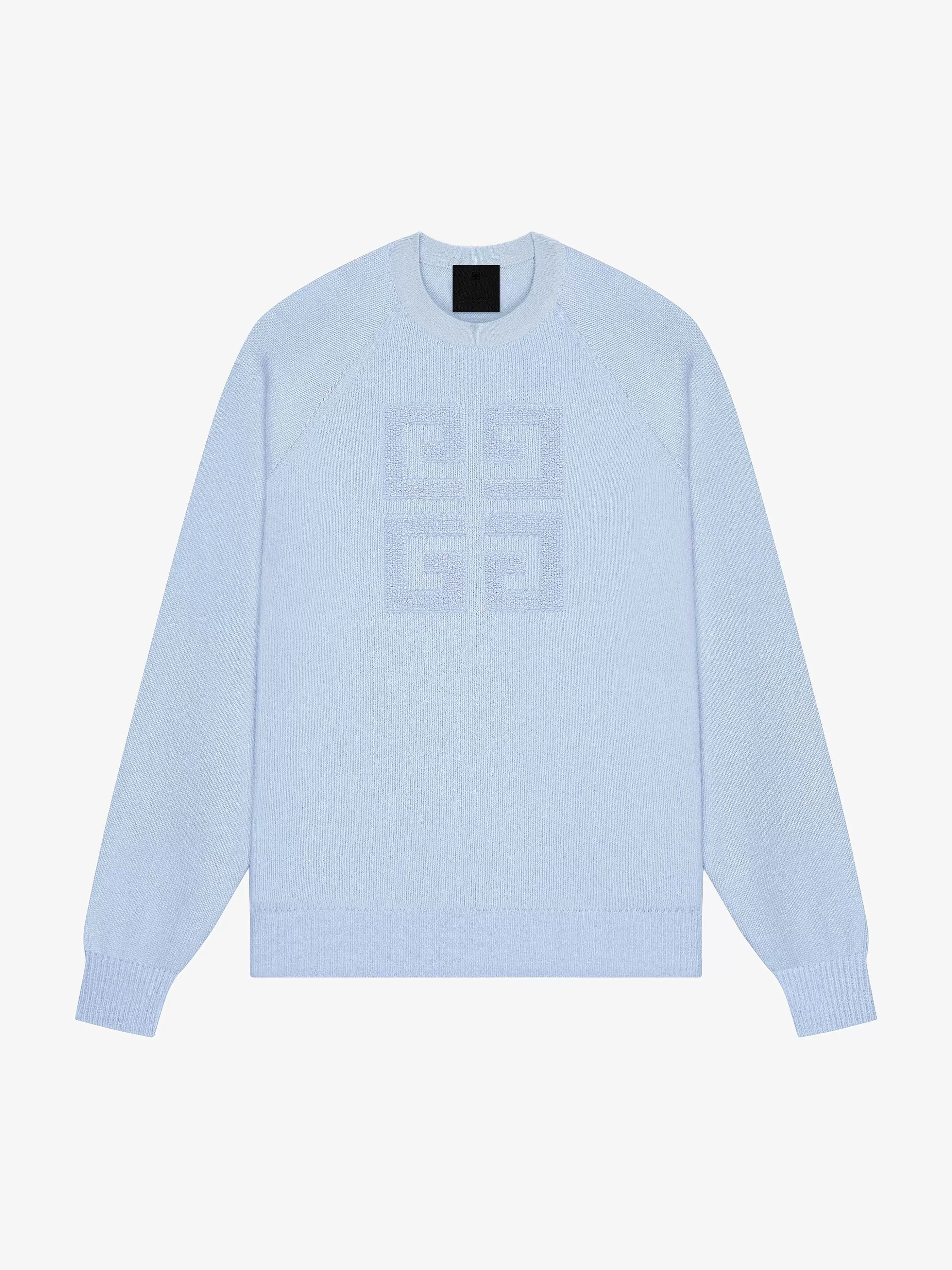 Givenchy Tricots>Pull 4G En Cachemire Bleu Clair