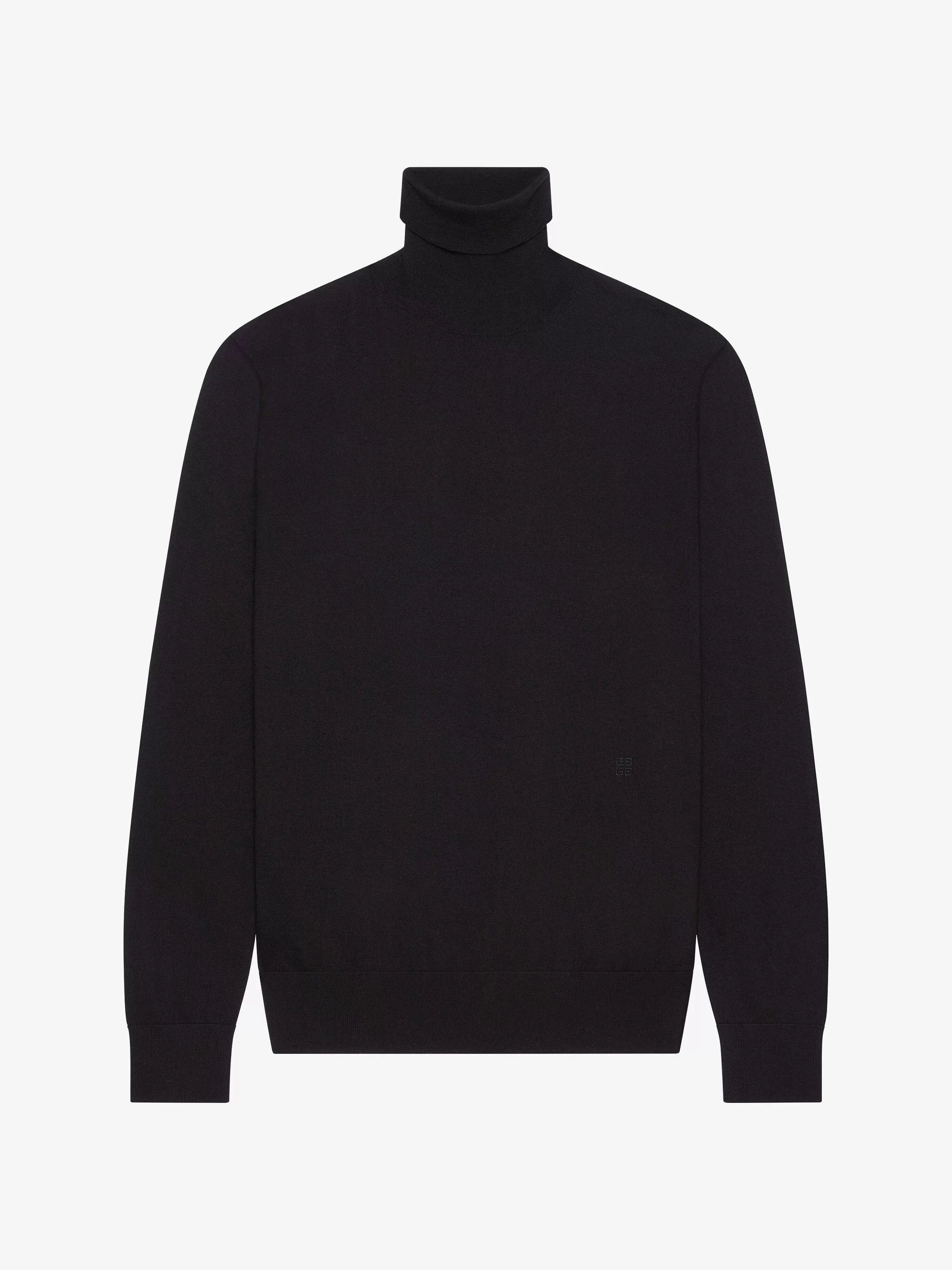 Givenchy Tricots>Pull Col Roule En Laine Et Cachemire Noir