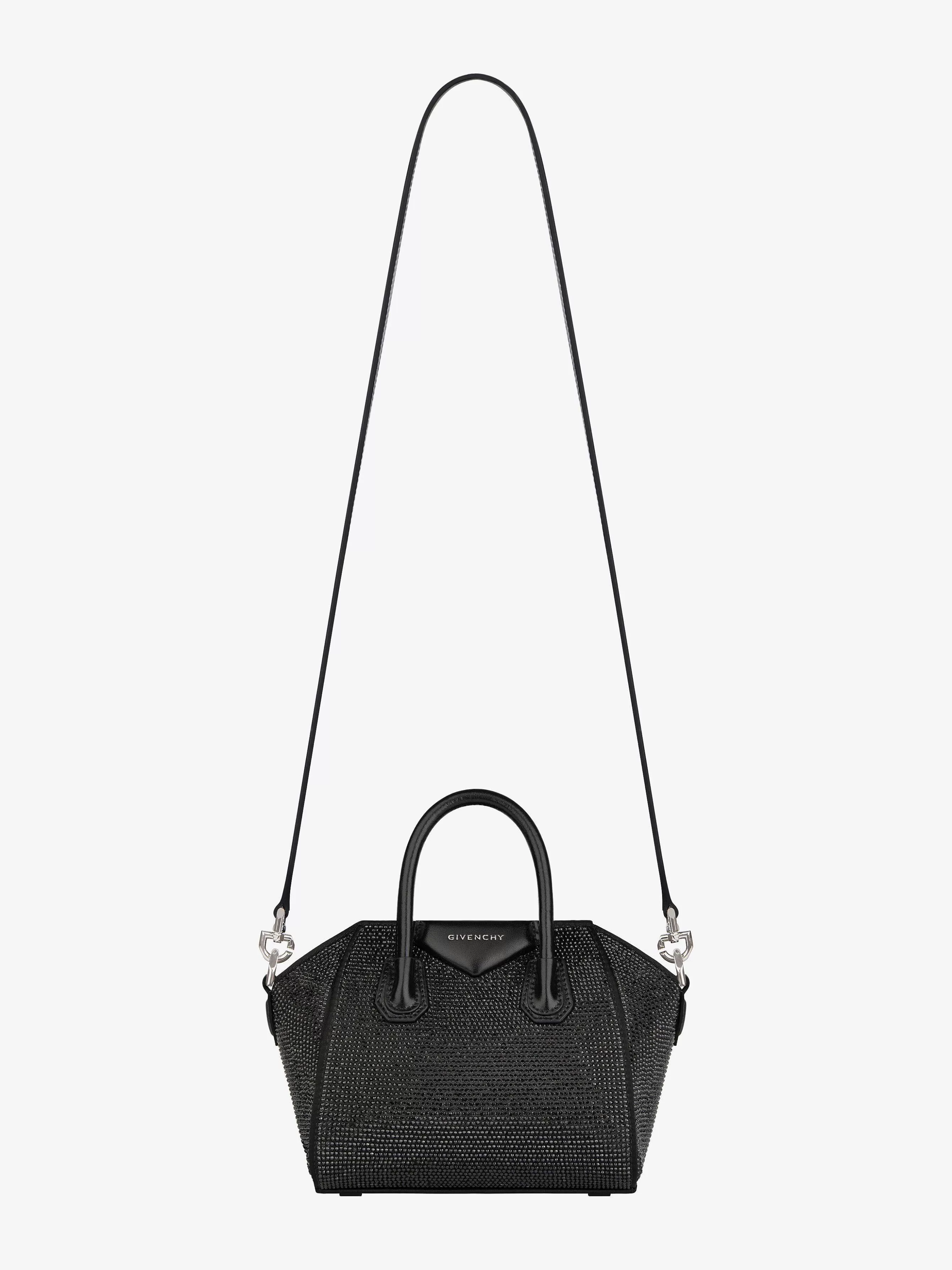 Givenchy Antigona>Sac A Jouets Antigona En Satin Avec Strass Noir