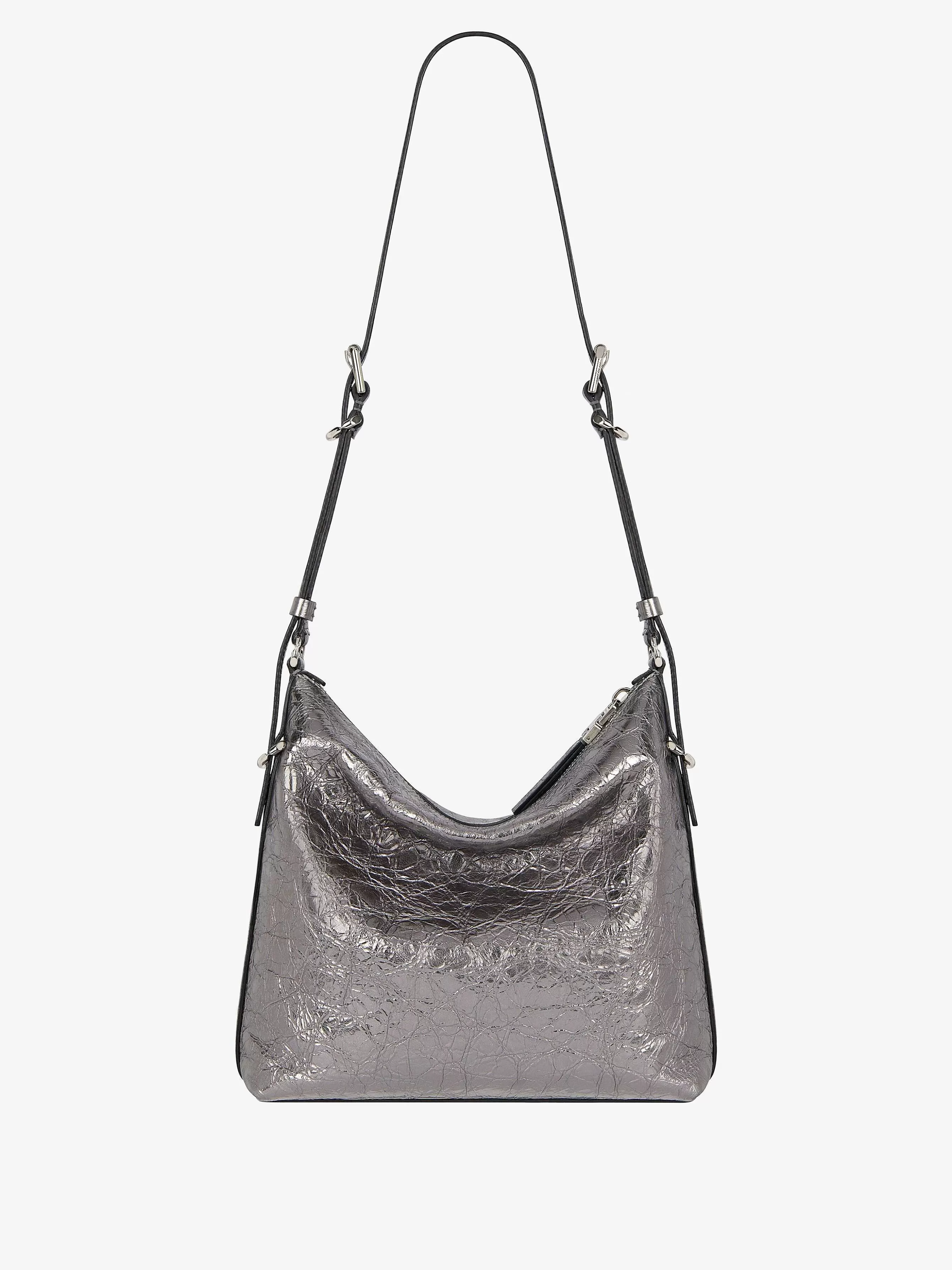 Givenchy Voyou>Sac Bandouliere Voyou En Cuir Lame Gris Argente