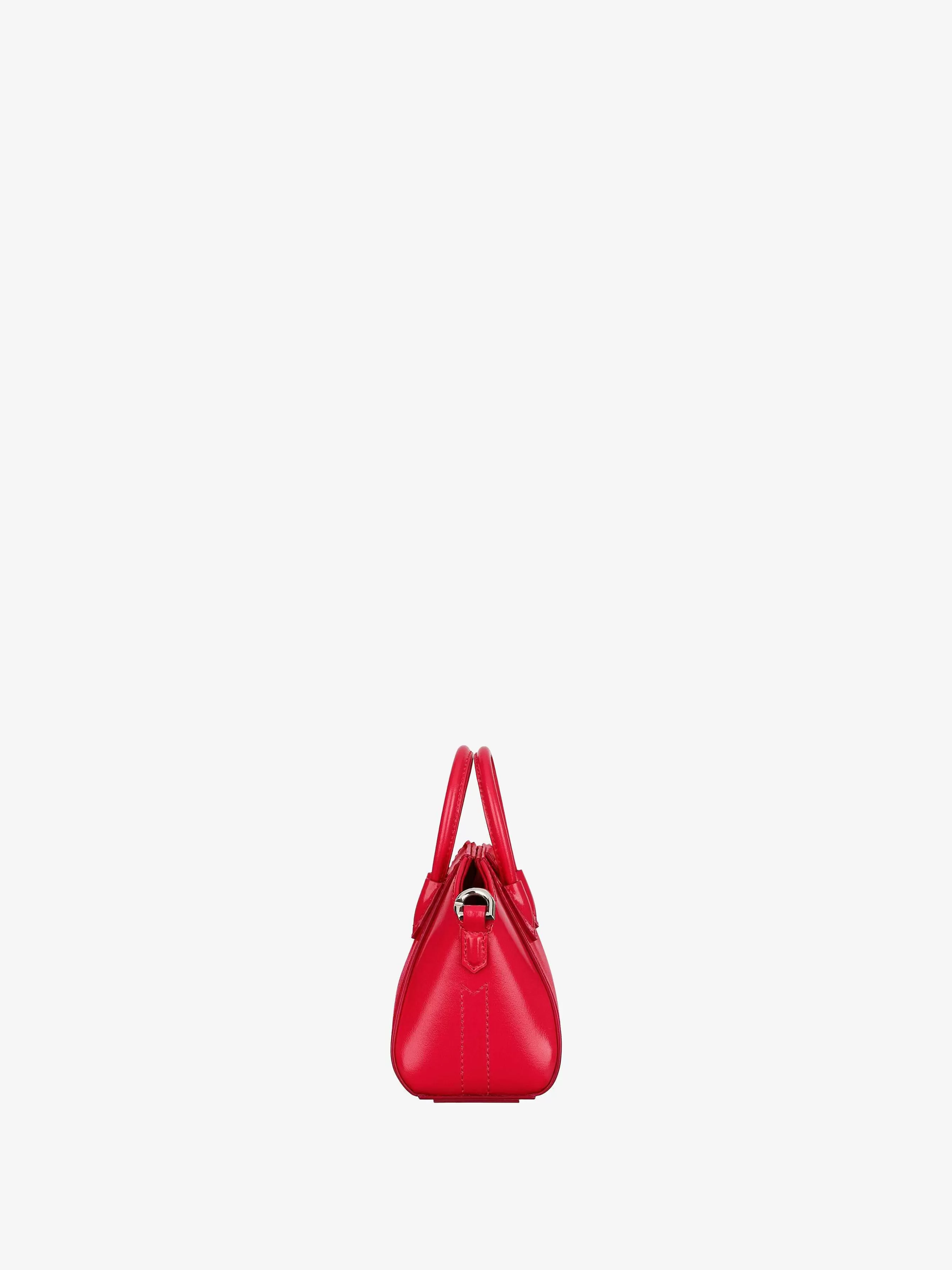 Givenchy Sacs Mini Et Micro>Sac Micro Antigona En Cuir Box Rouge