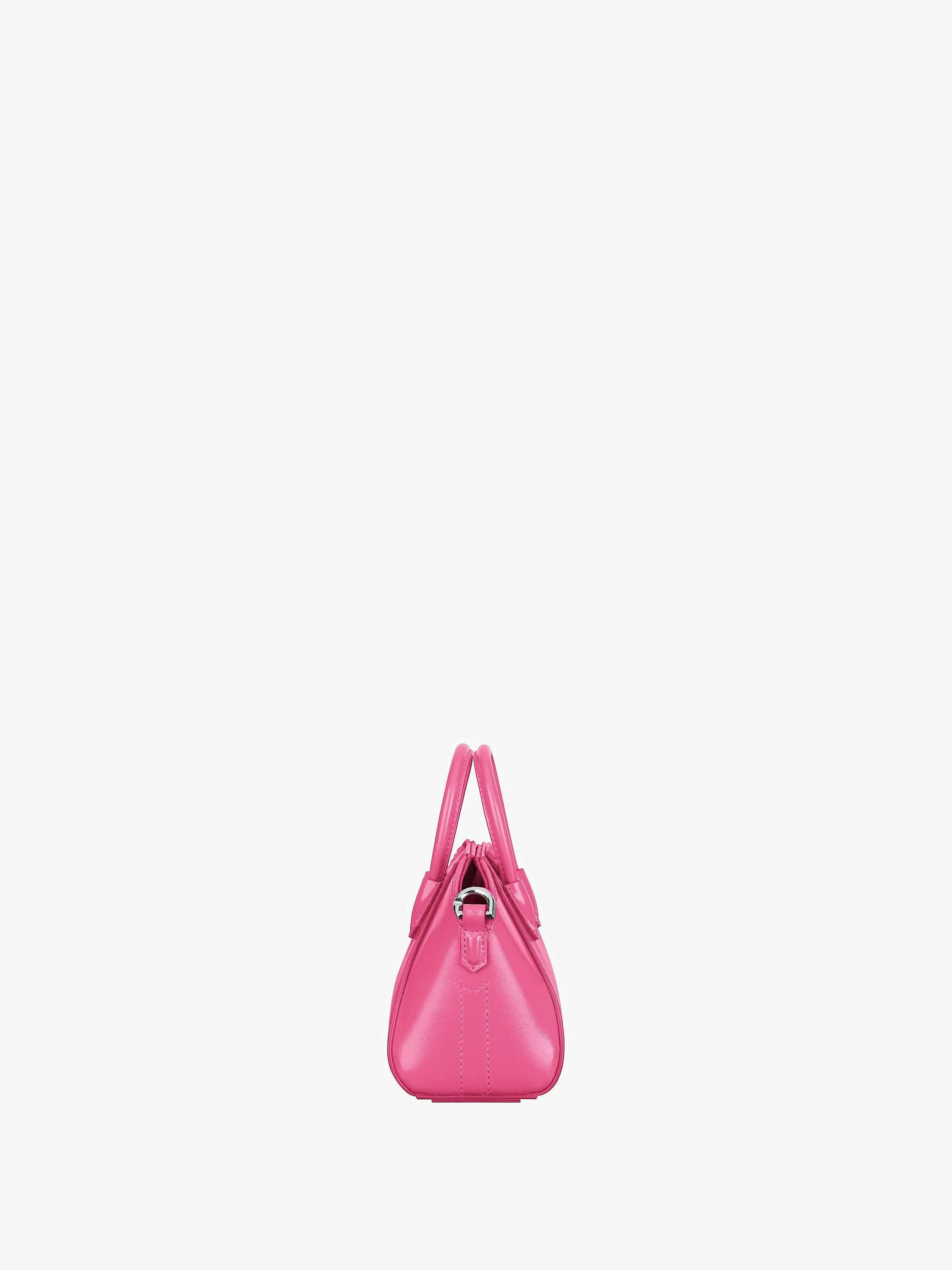 Givenchy Antigona>Sac Micro Antigona En Cuir Box Rose Neon