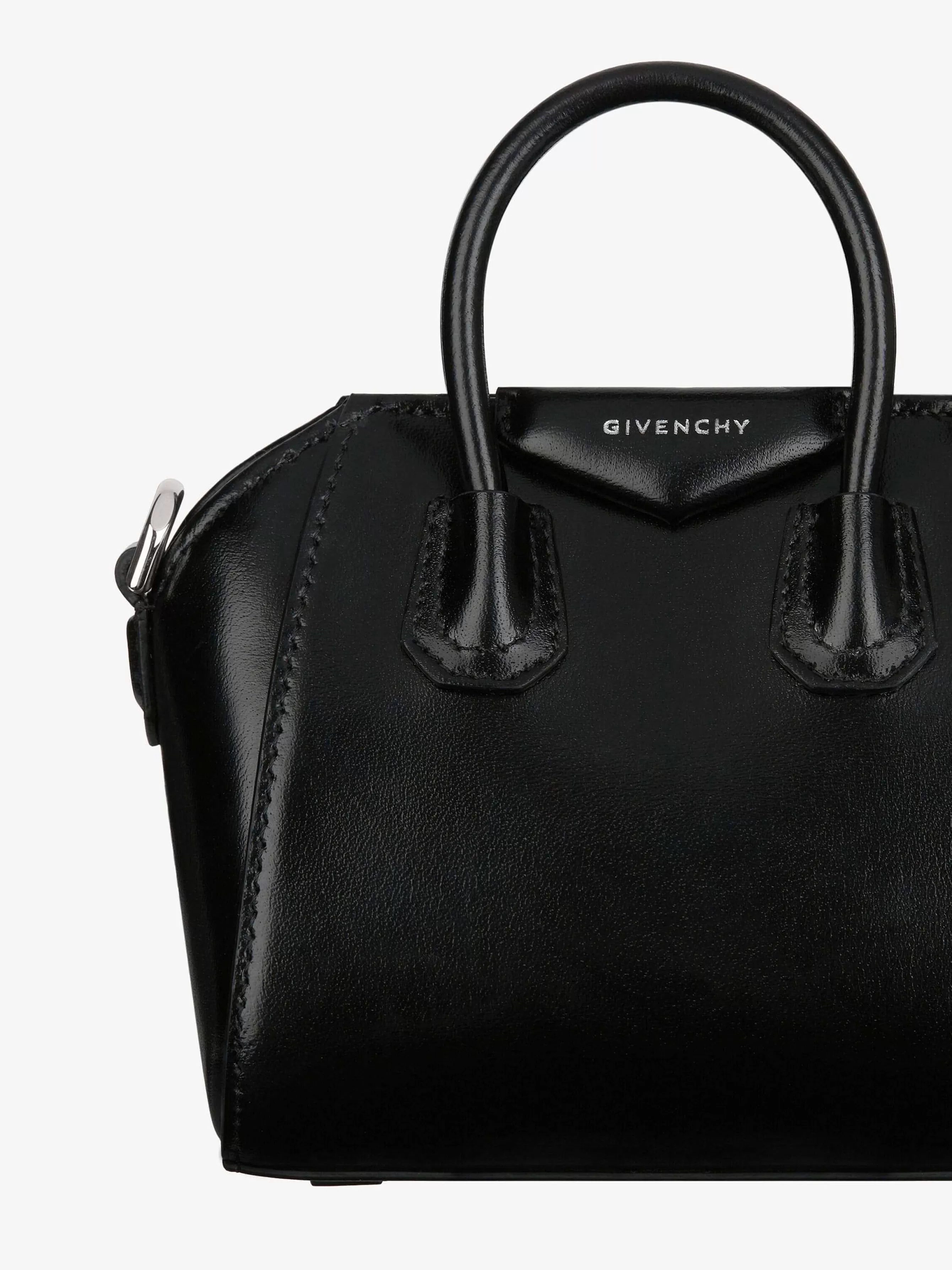 Givenchy Antigona>Sac Micro Antigona En Cuir Box Noir