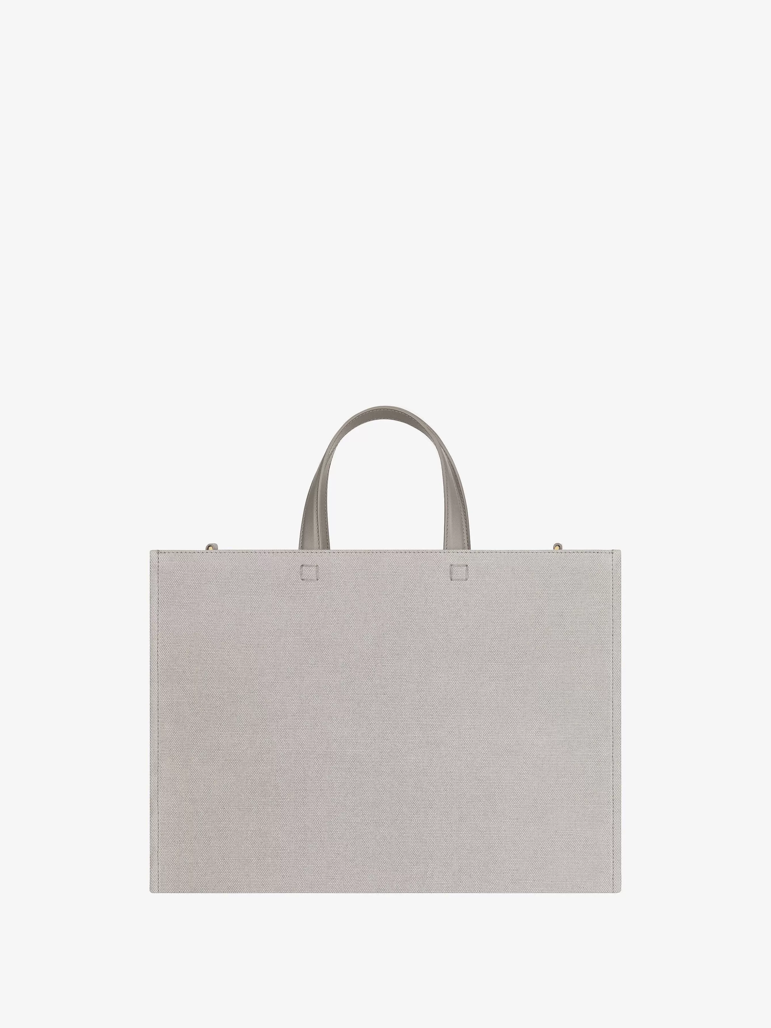 Givenchy G-Tote>Sac Shopping G-Tote Moyen En Toile Gris Pierre