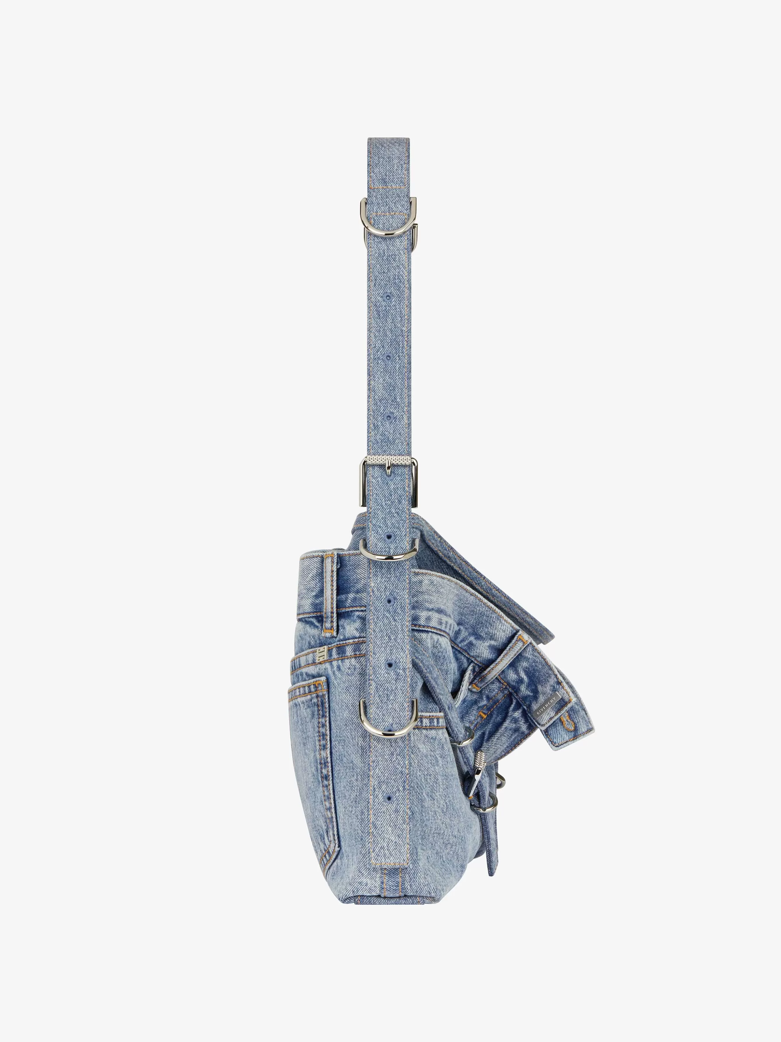 Givenchy Voyou>Sac Voyou Boyfriend Moyen En Jean Bleu Moyen