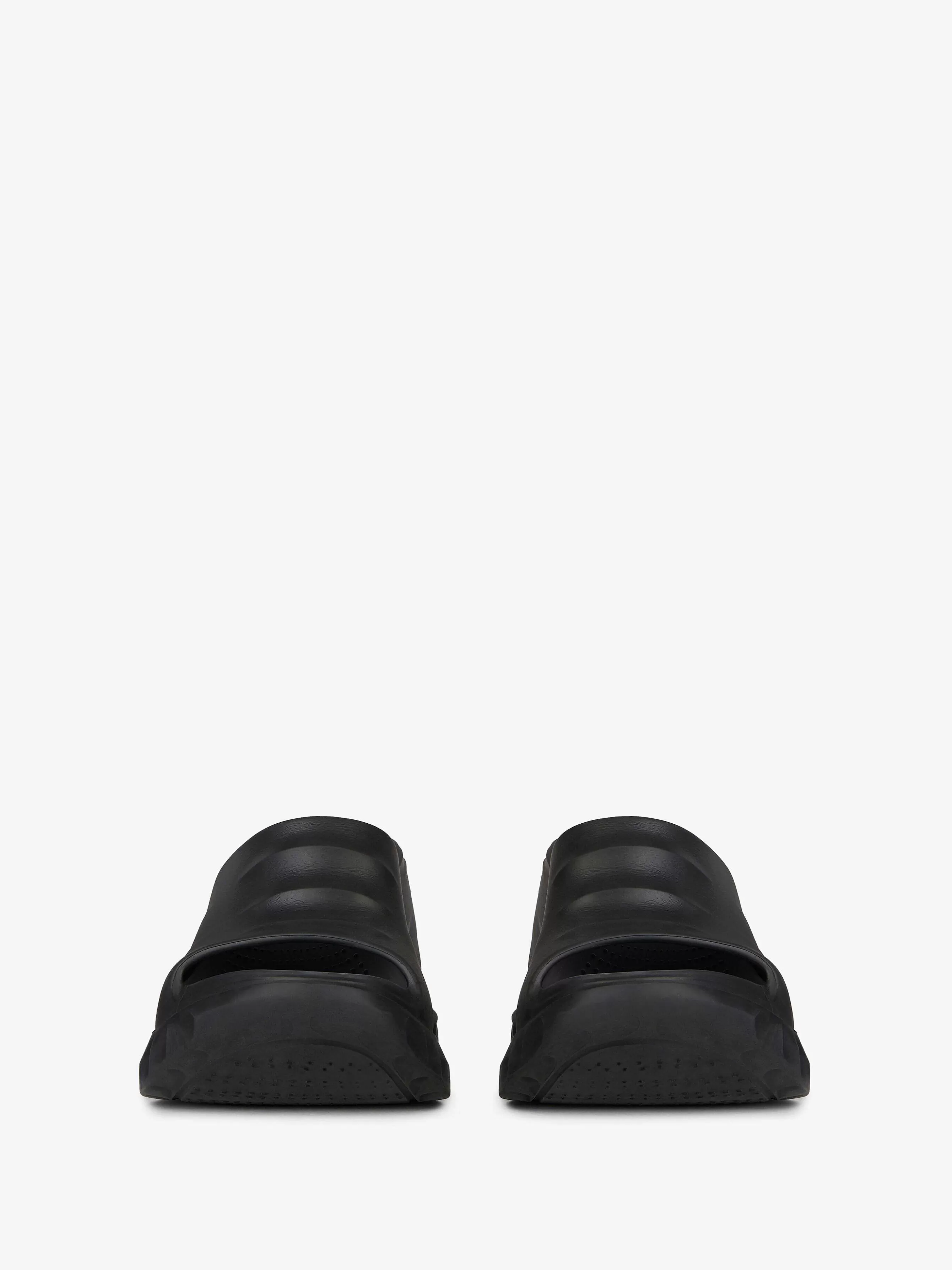 Givenchy Claquettes Et Sandales>Sandales Compensees Marshmallow En Caoutchouc Noir