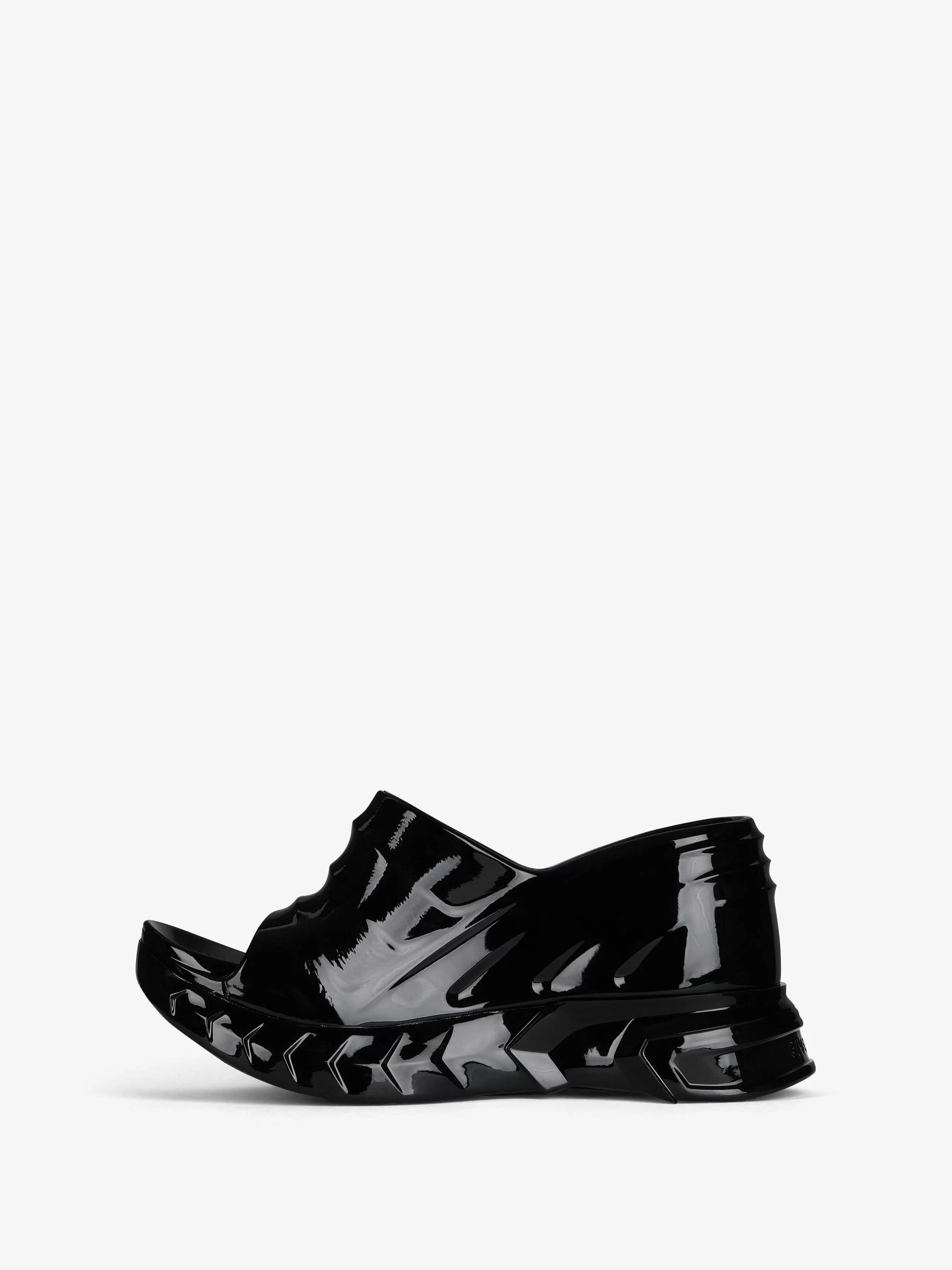 Givenchy Claquettes Et Sandales>Sandales Compensees Marshmallow En Caoutchouc Noir