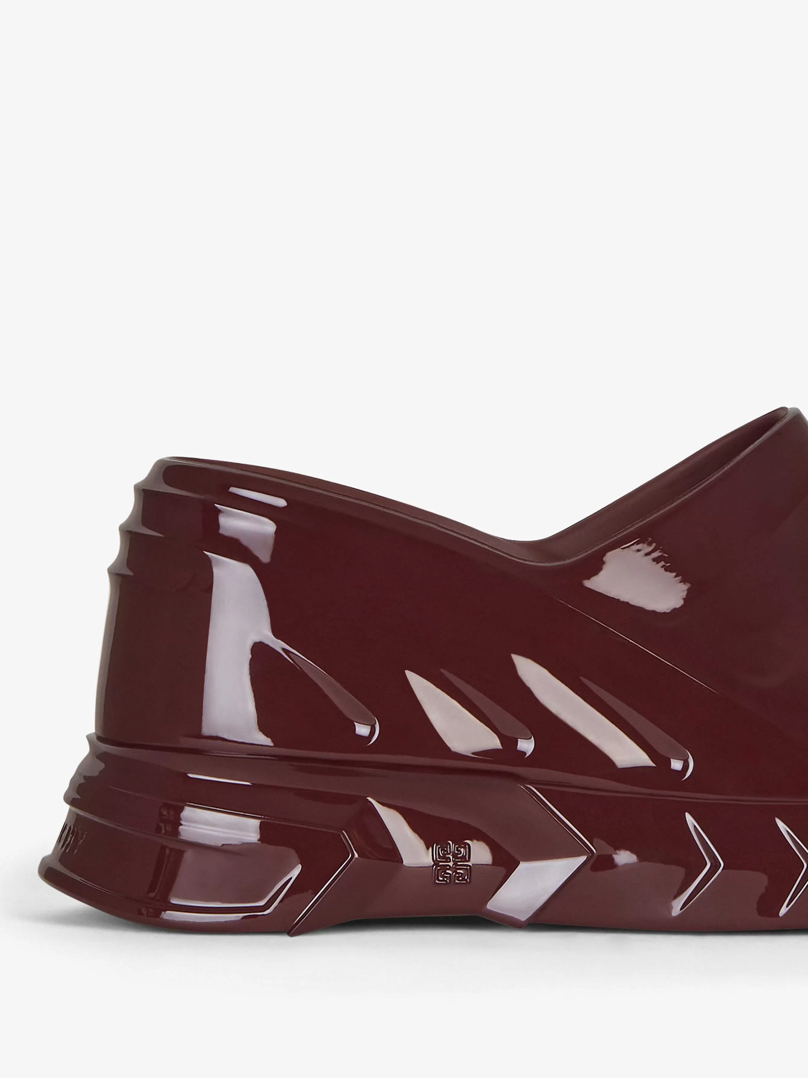 Givenchy Claquettes Et Sandales>Sandales Compensees Marshmallow En Caoutchouc Rouge Sang De Boeuf