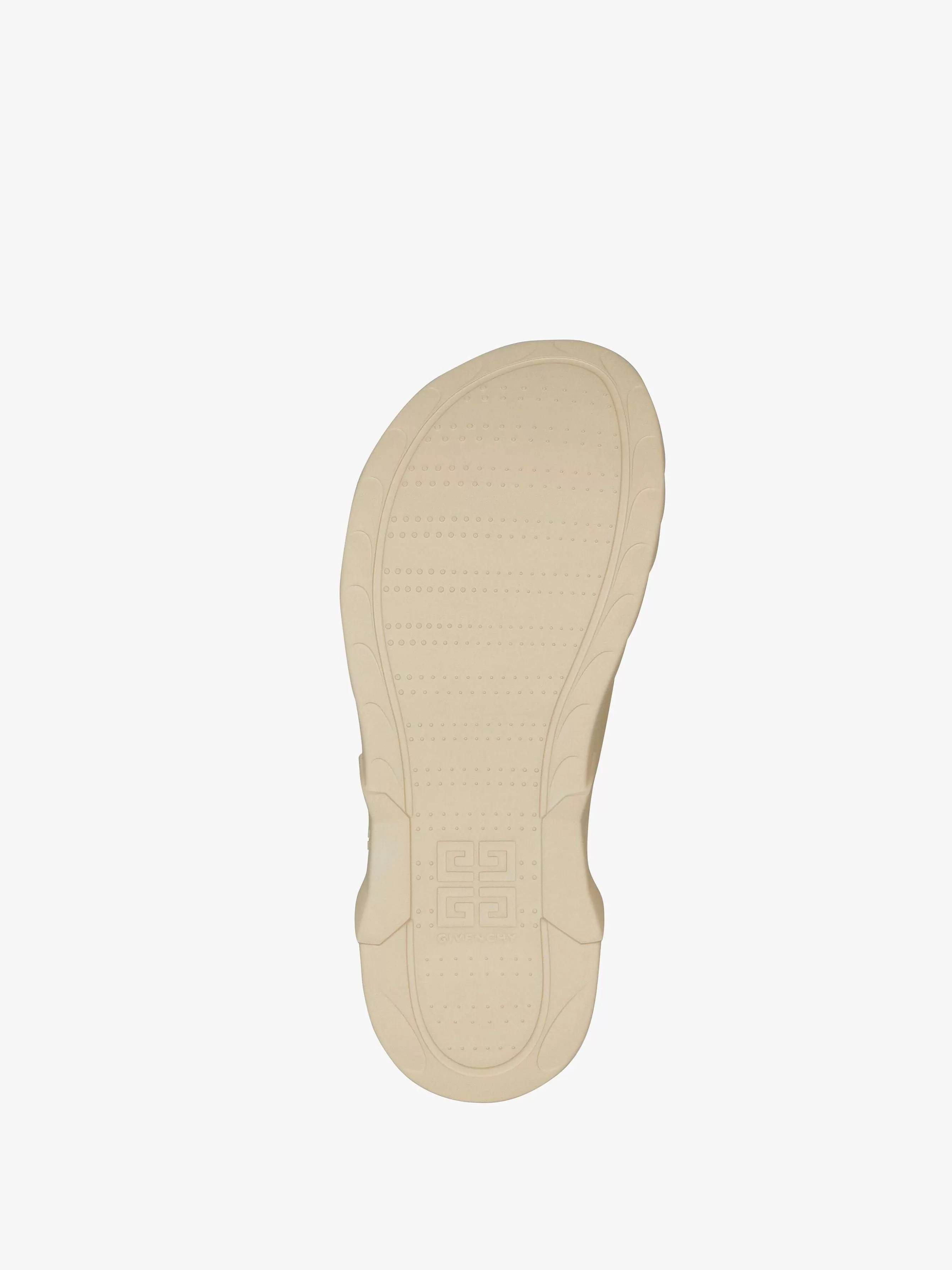 Givenchy Claquettes Et Sandales>Sandales Plates Marshmallow En Caoutchouc Beige