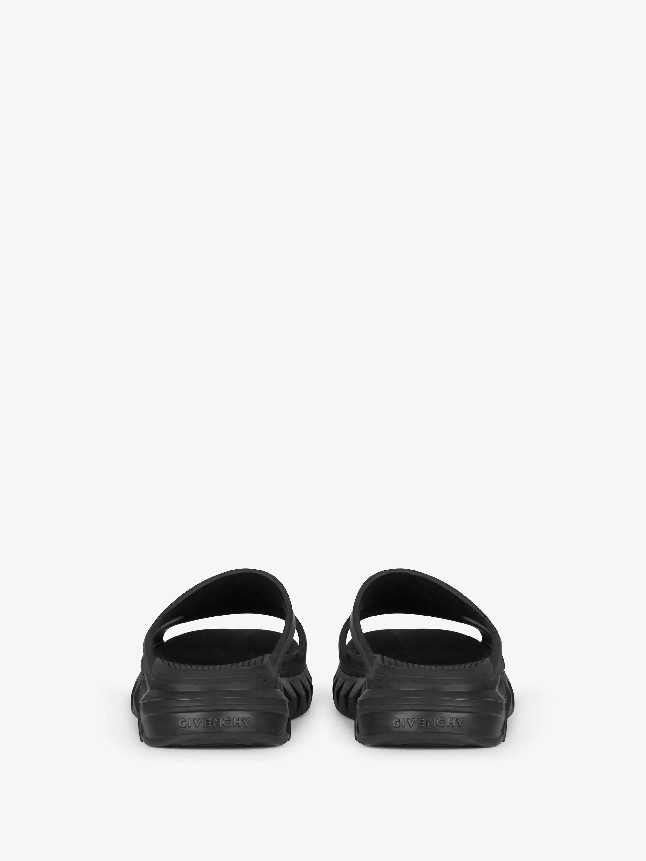 Givenchy Claquettes Et Sandales>Sandales Plates Marshmallow En Caoutchouc Noir