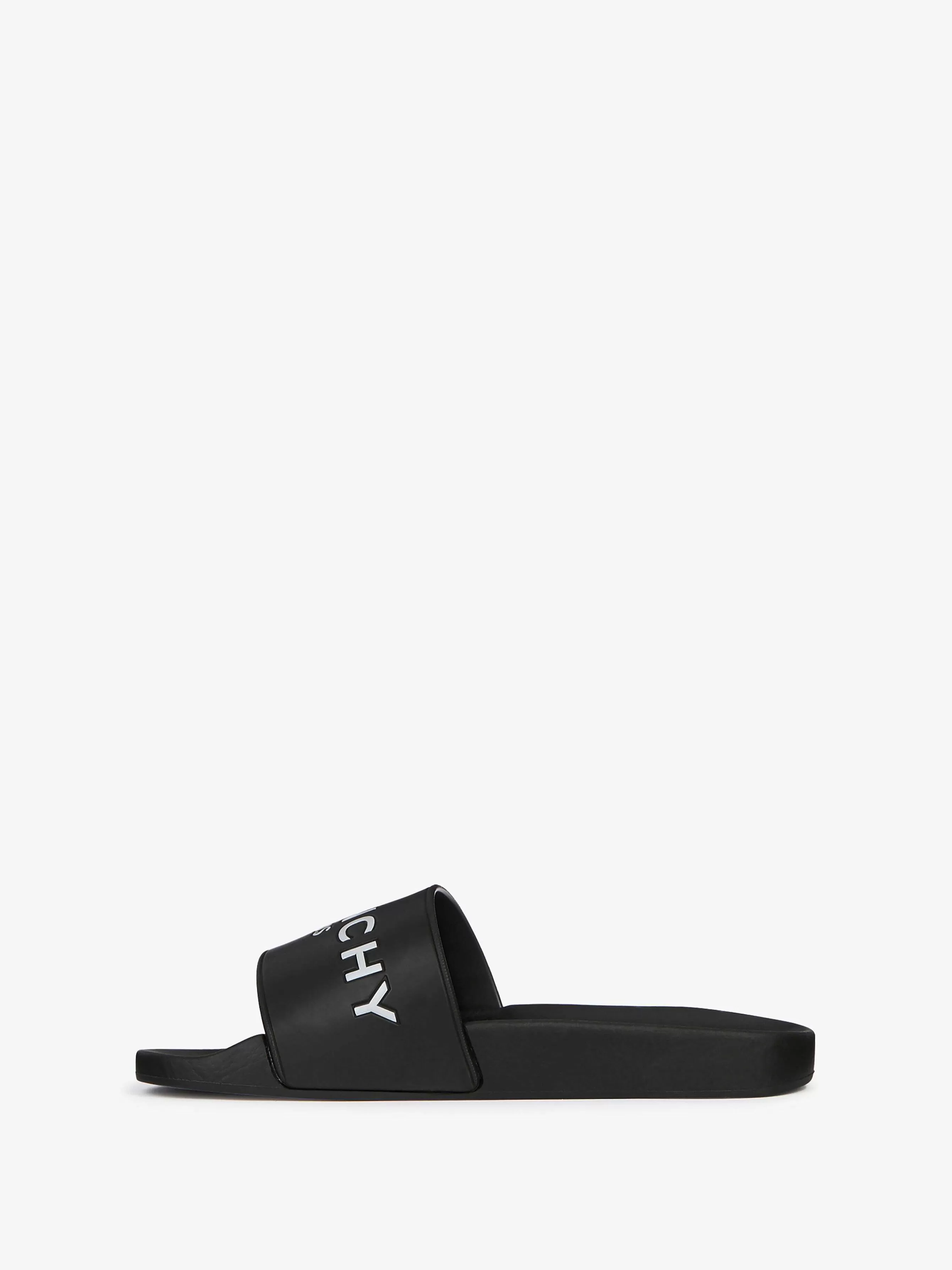 Givenchy Claquettes Et Sandales>Sandales Slide En Caoutchouc Noir