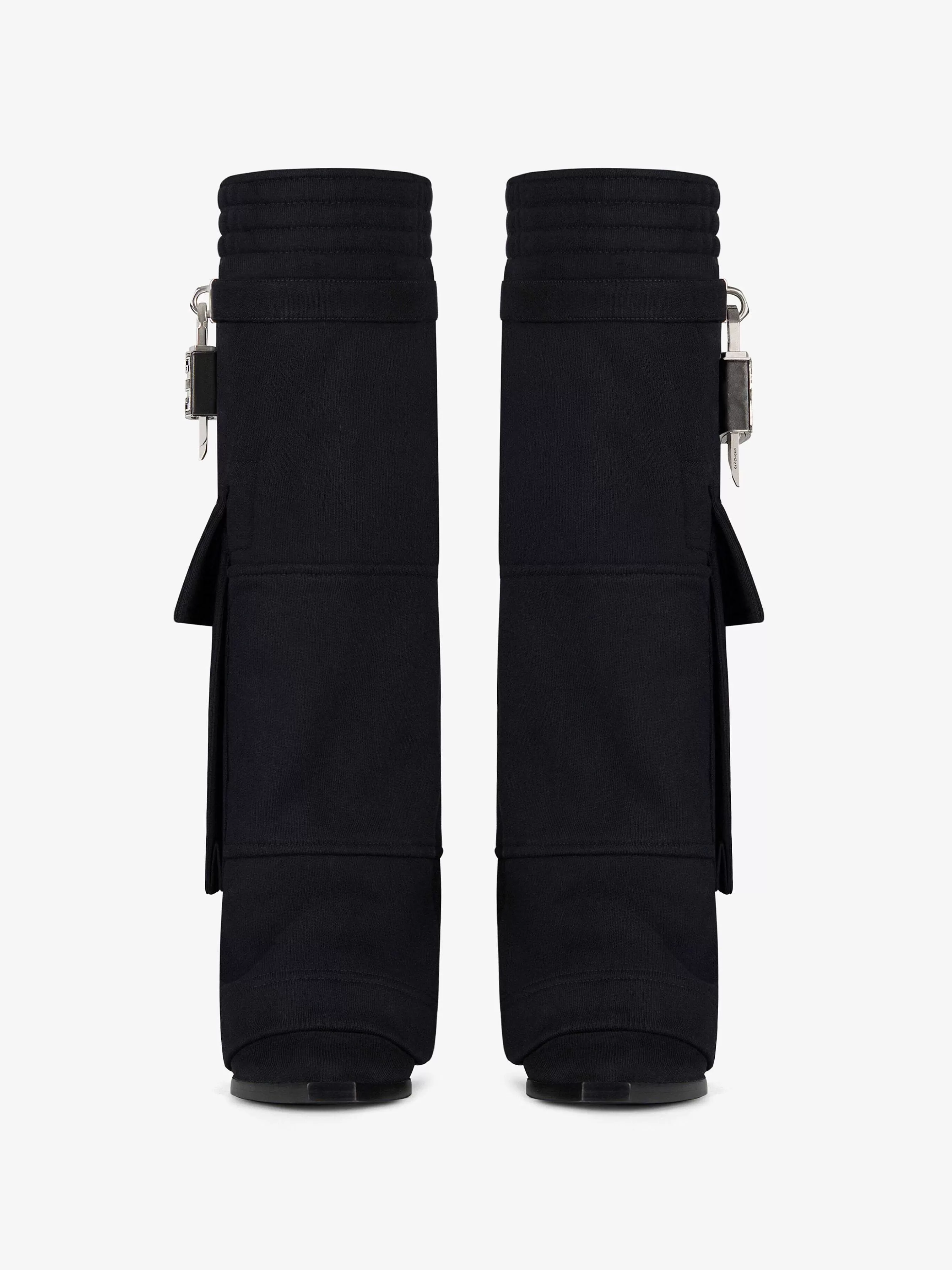 Givenchy Serrure A Requin>Shark Lock - Bottes De Cowboy En Polaire Avec Poche Noir