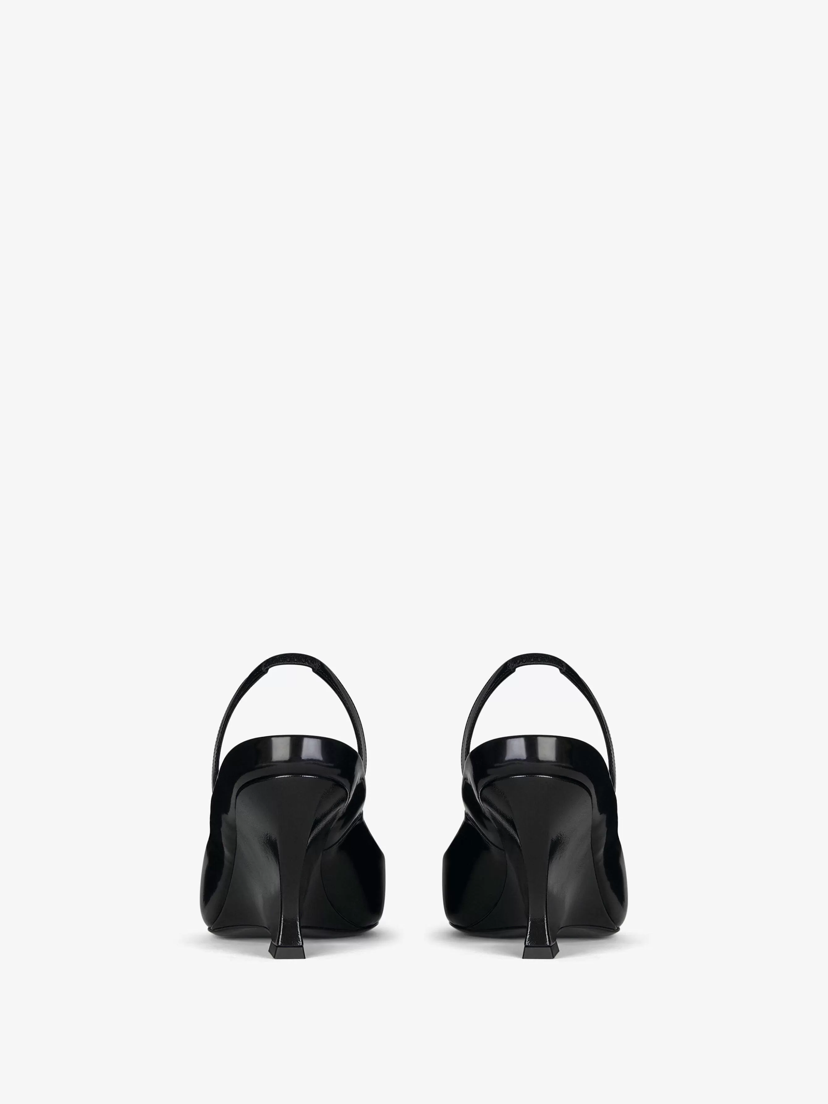 Givenchy Talons>Slingbacks Raven En Cuir Blanc Noir